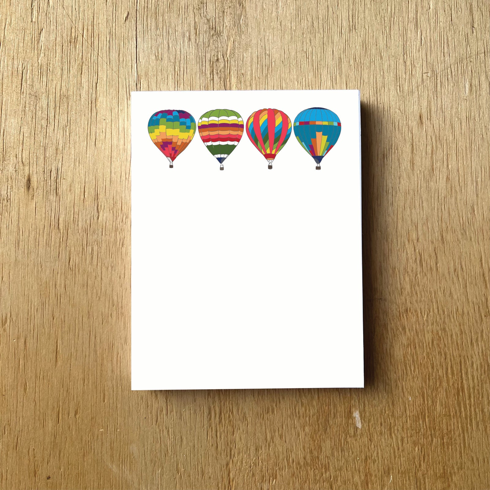 Hot Air Balloons Notepad, 100 pages