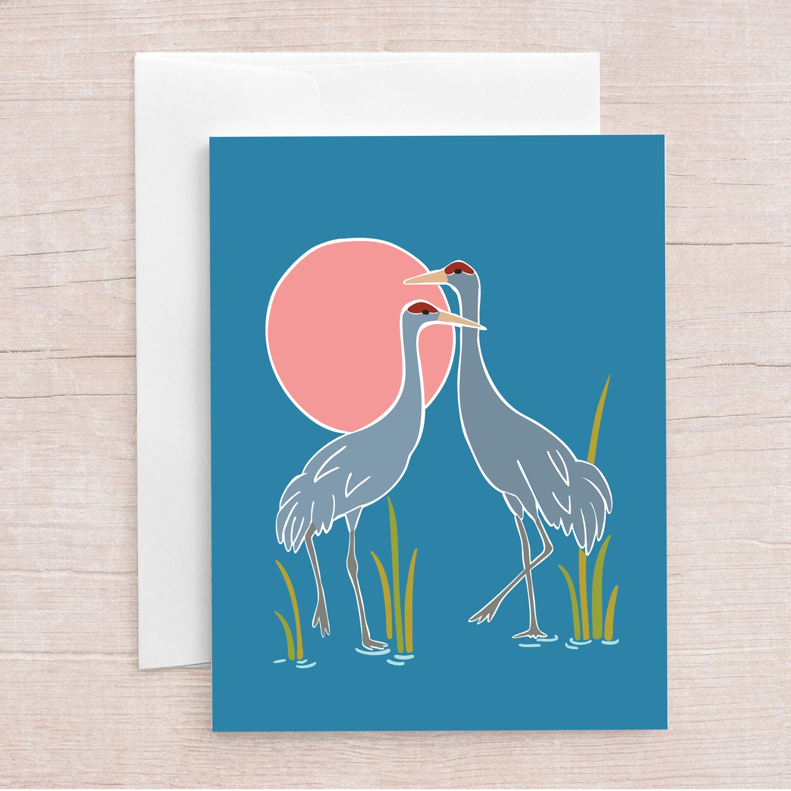 Sandhill Crane Pair Greeting Card