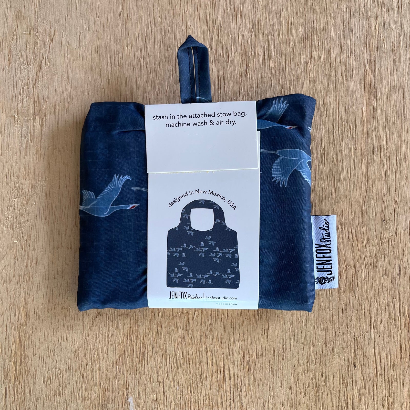 Packable Tote Bag - Sandhill Cranes