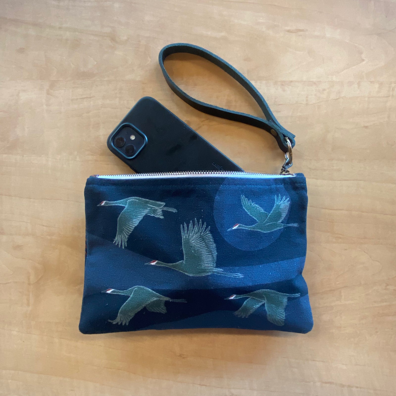 Sandhill Cranes Zipper Pouch - Large