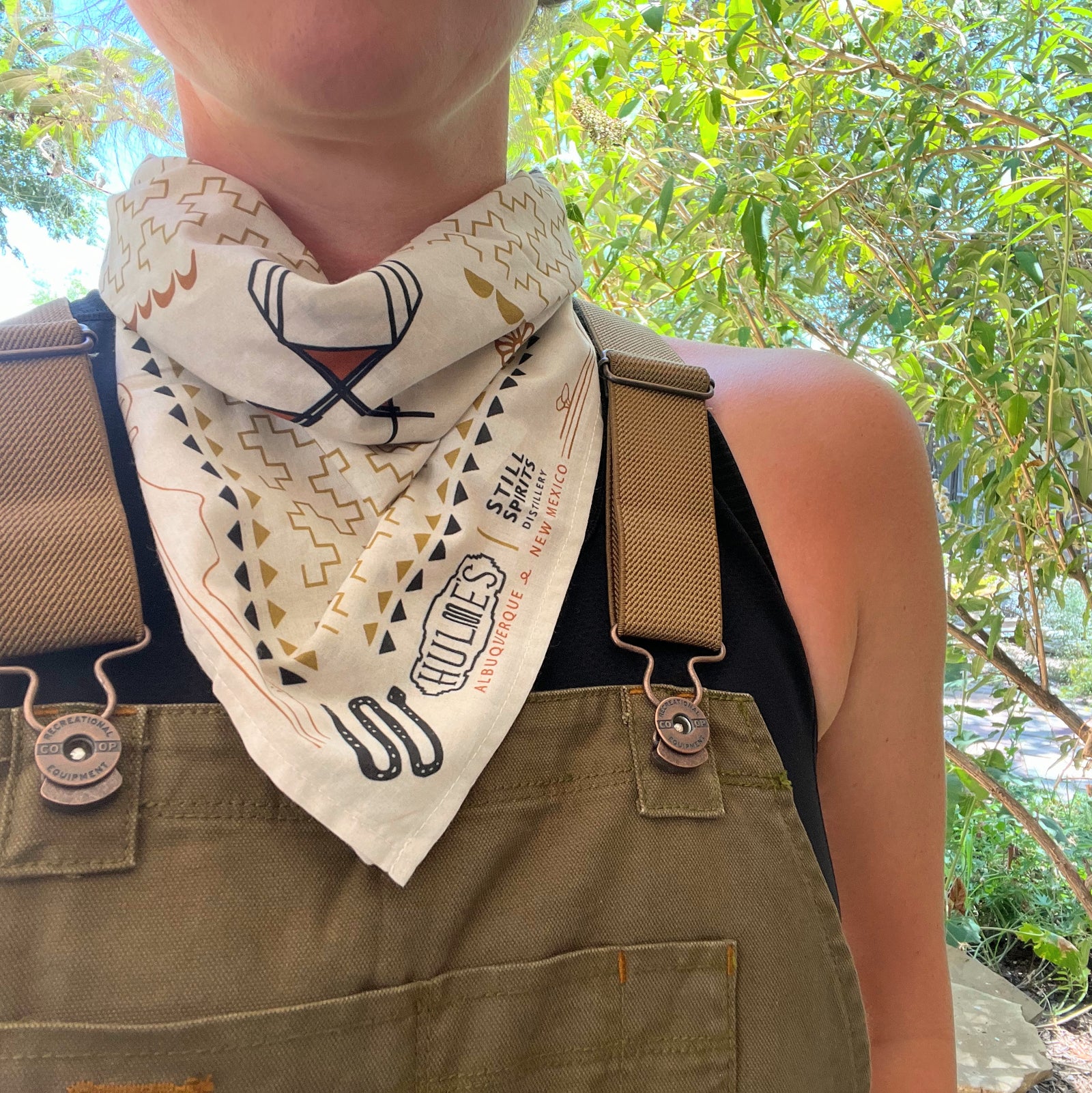 Still Spirits X Jen Fox Studio Bandana in Organic Cotton