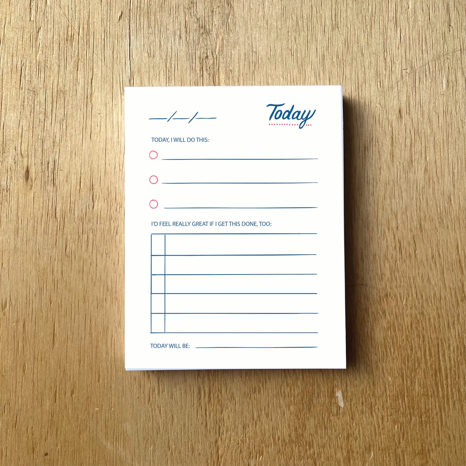 To Do Today Notepad, 100 pages