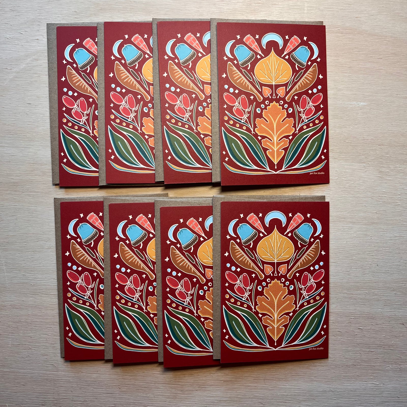 Fall Shrine Note Card Boxed Set - 8 Flat Cards