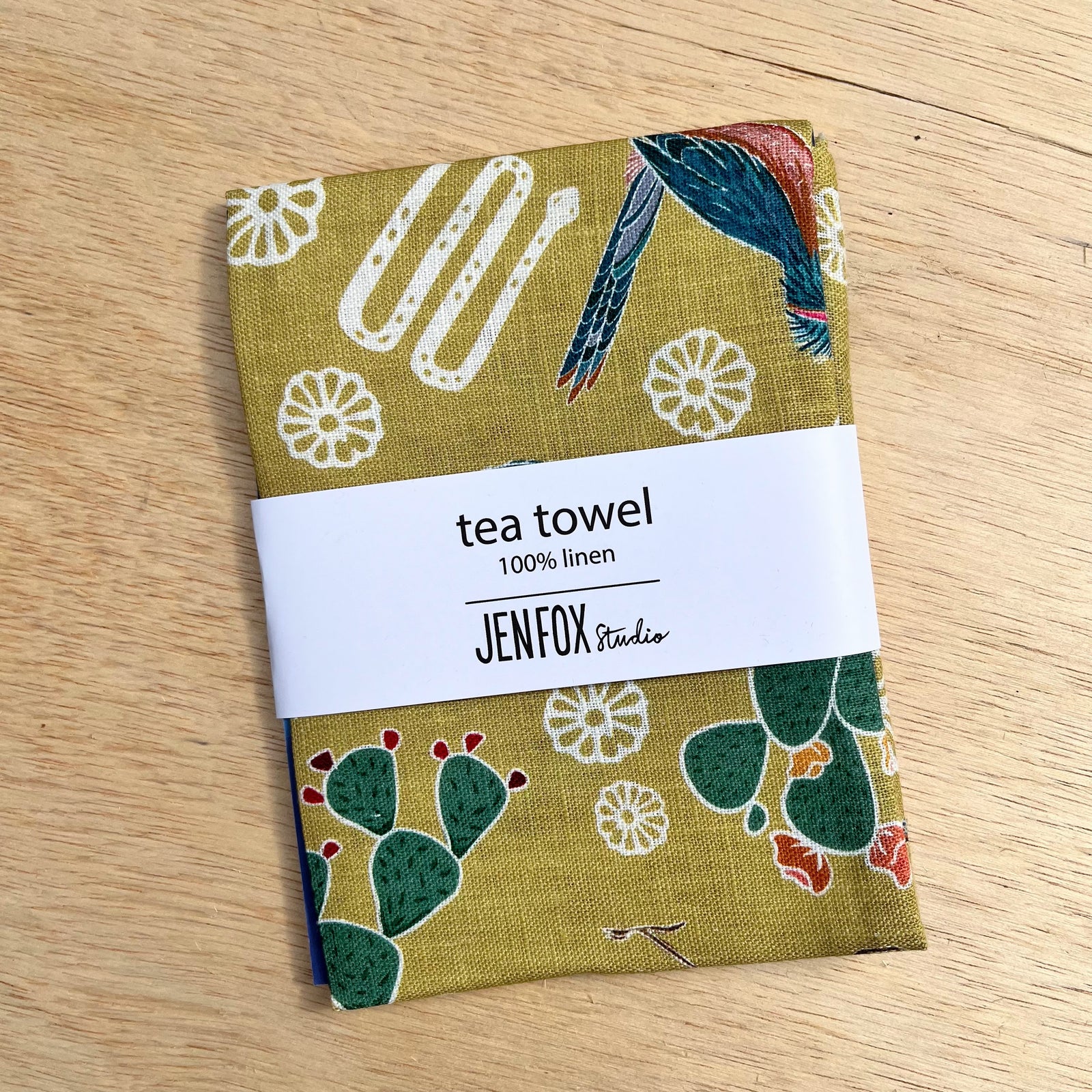 Desert Roadrunner Tea Towel