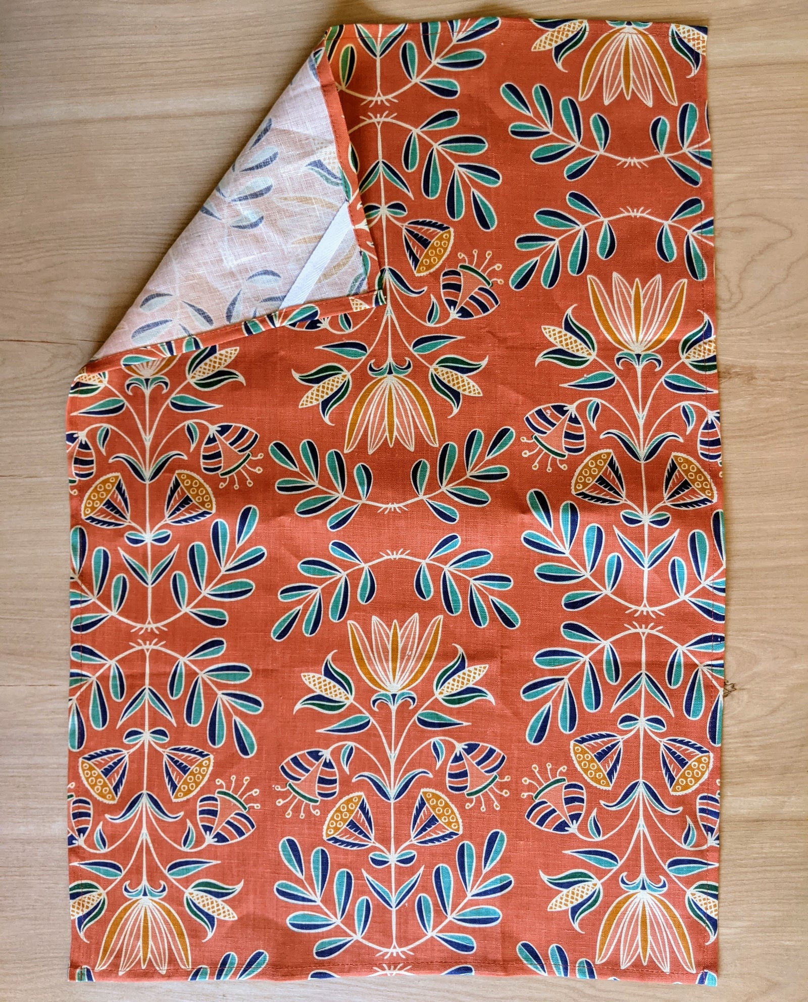 Melon Floral Tea Towel