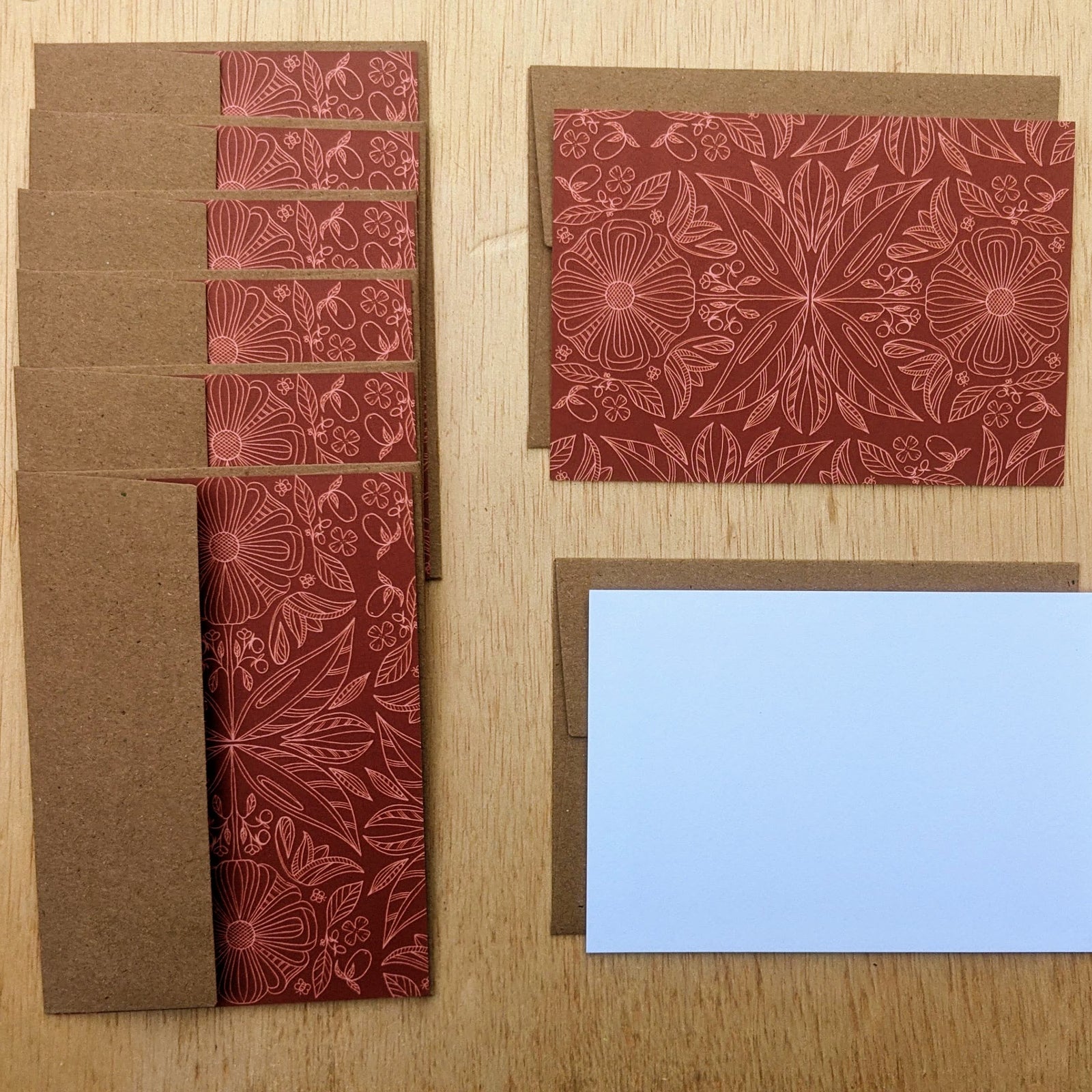 Harvest Symmetry Filigree Note Card Boxed Set - 8 Flat Cards