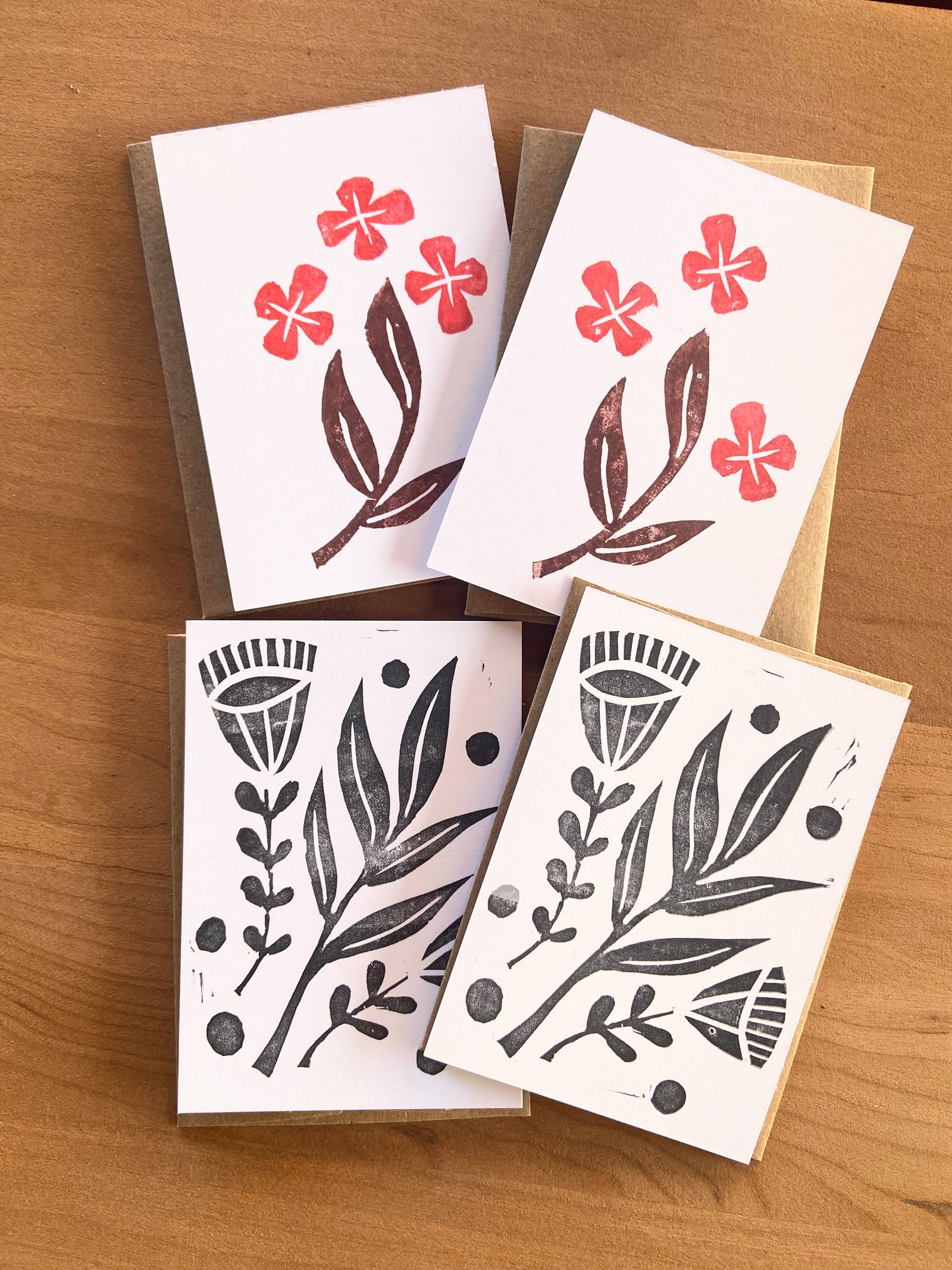 Block Printed Notecard Sets & Greeting Card Gift Bundles - Jen Fox Studio