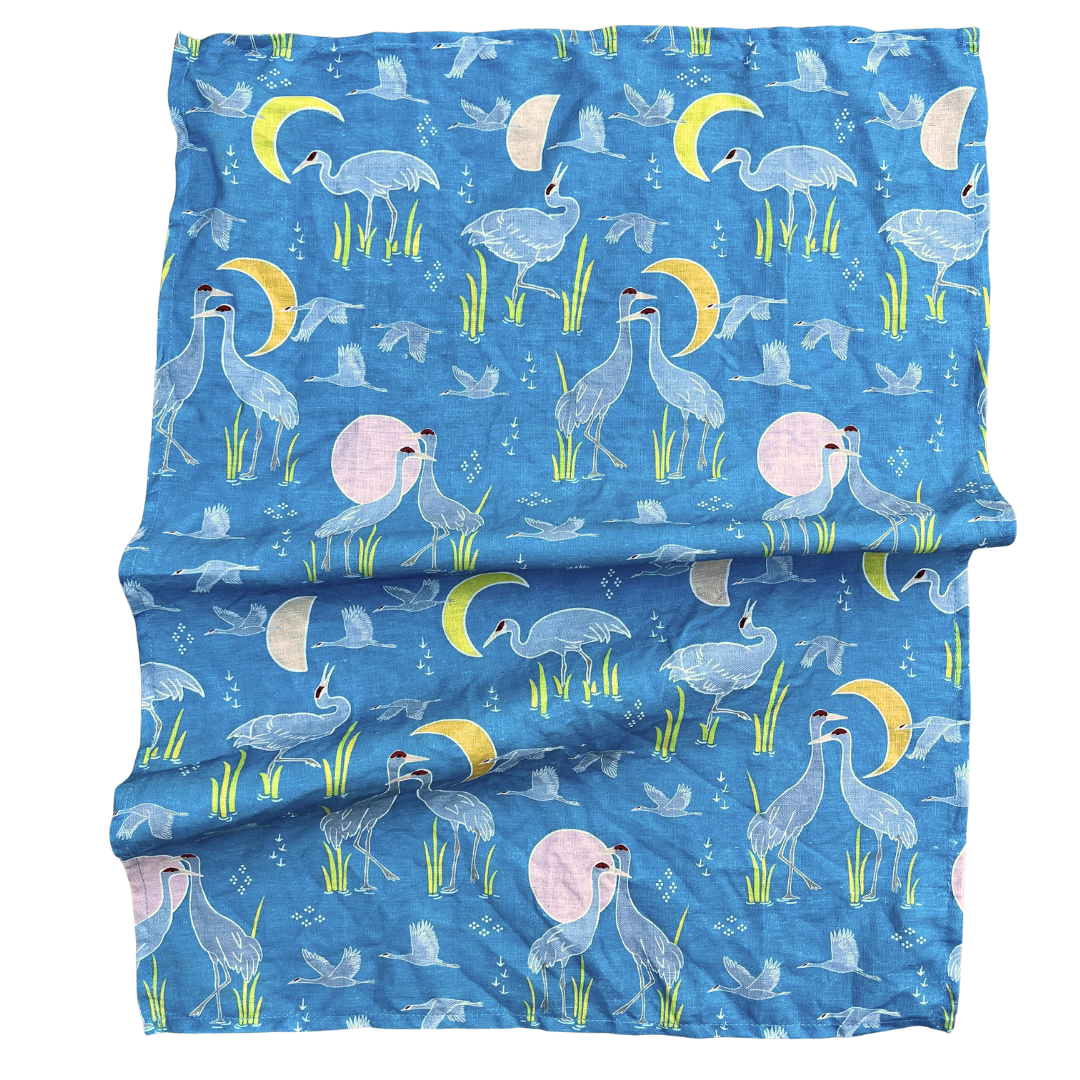 Sandhill Cranes at Dawn Tea Towel