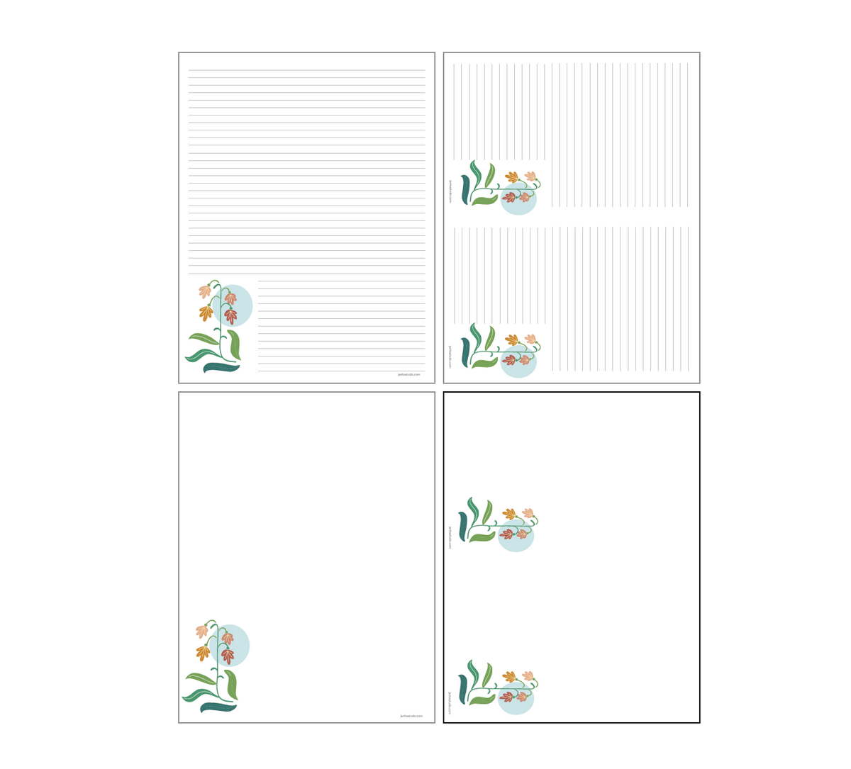Blossom Stationery Paper