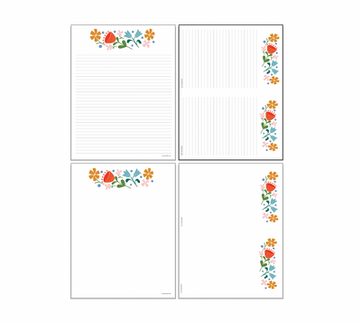 Book Floral Garland Stationery Paper