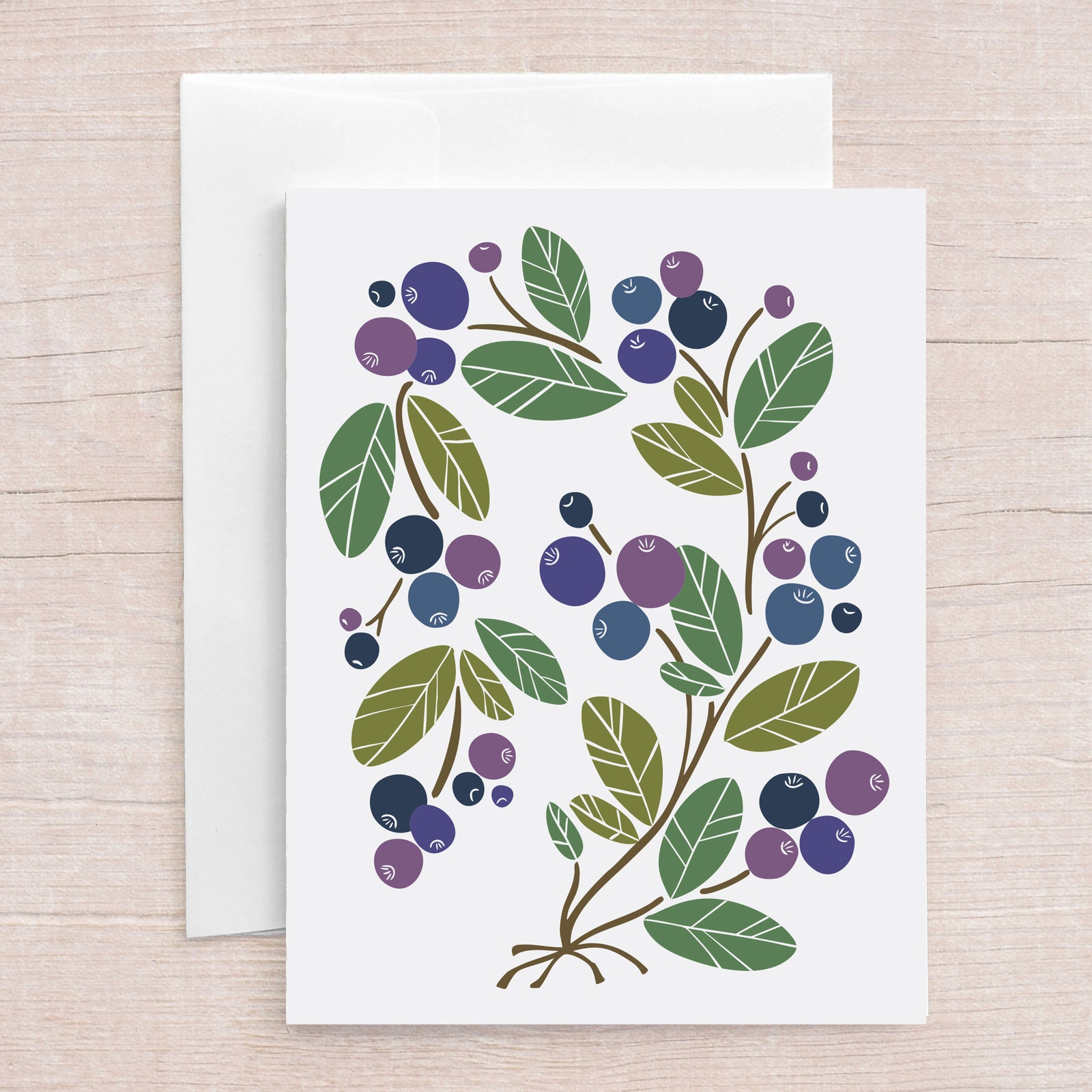 Blueberries Greeting Card