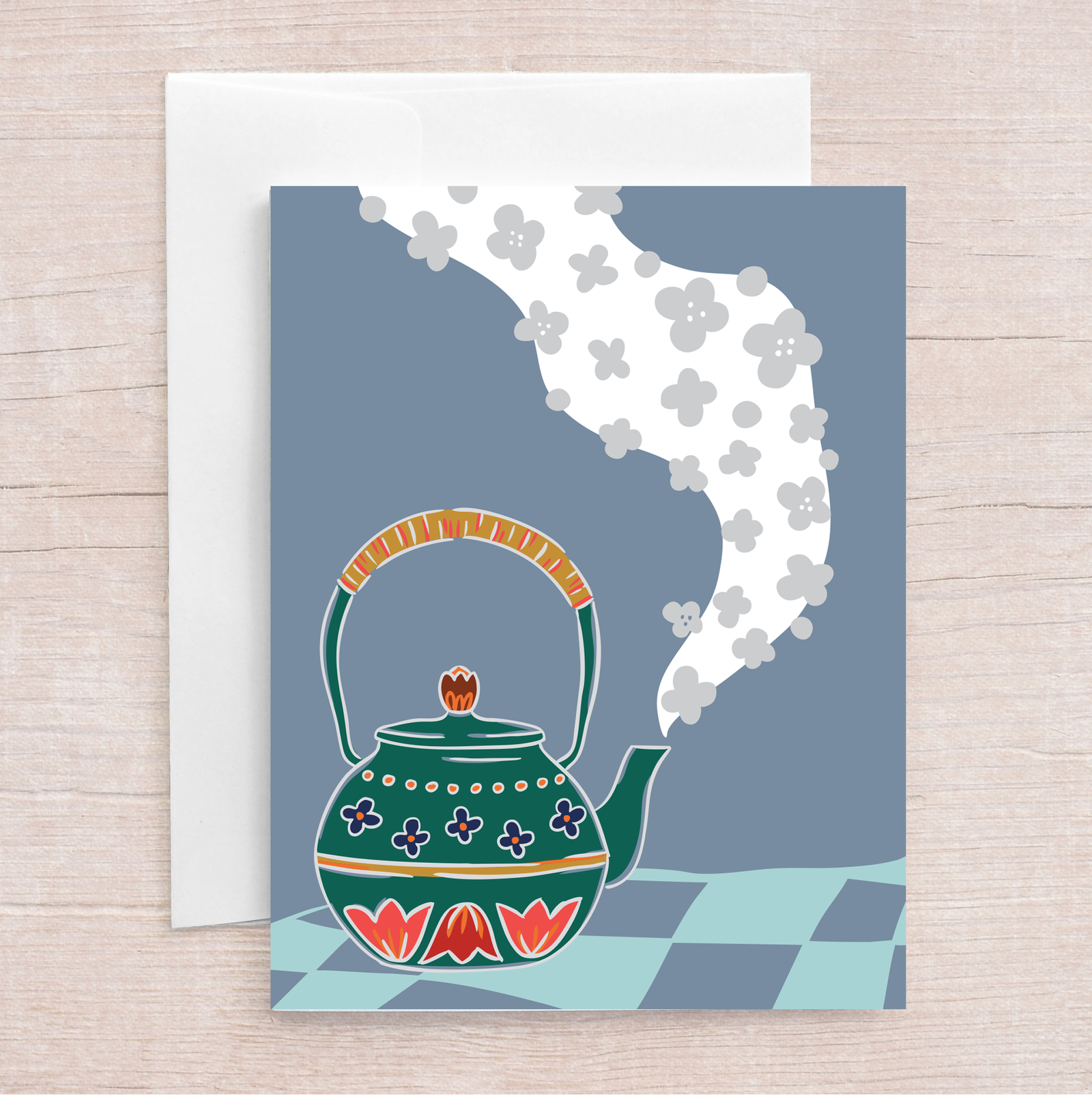 Cozy Teapot Greeting Card