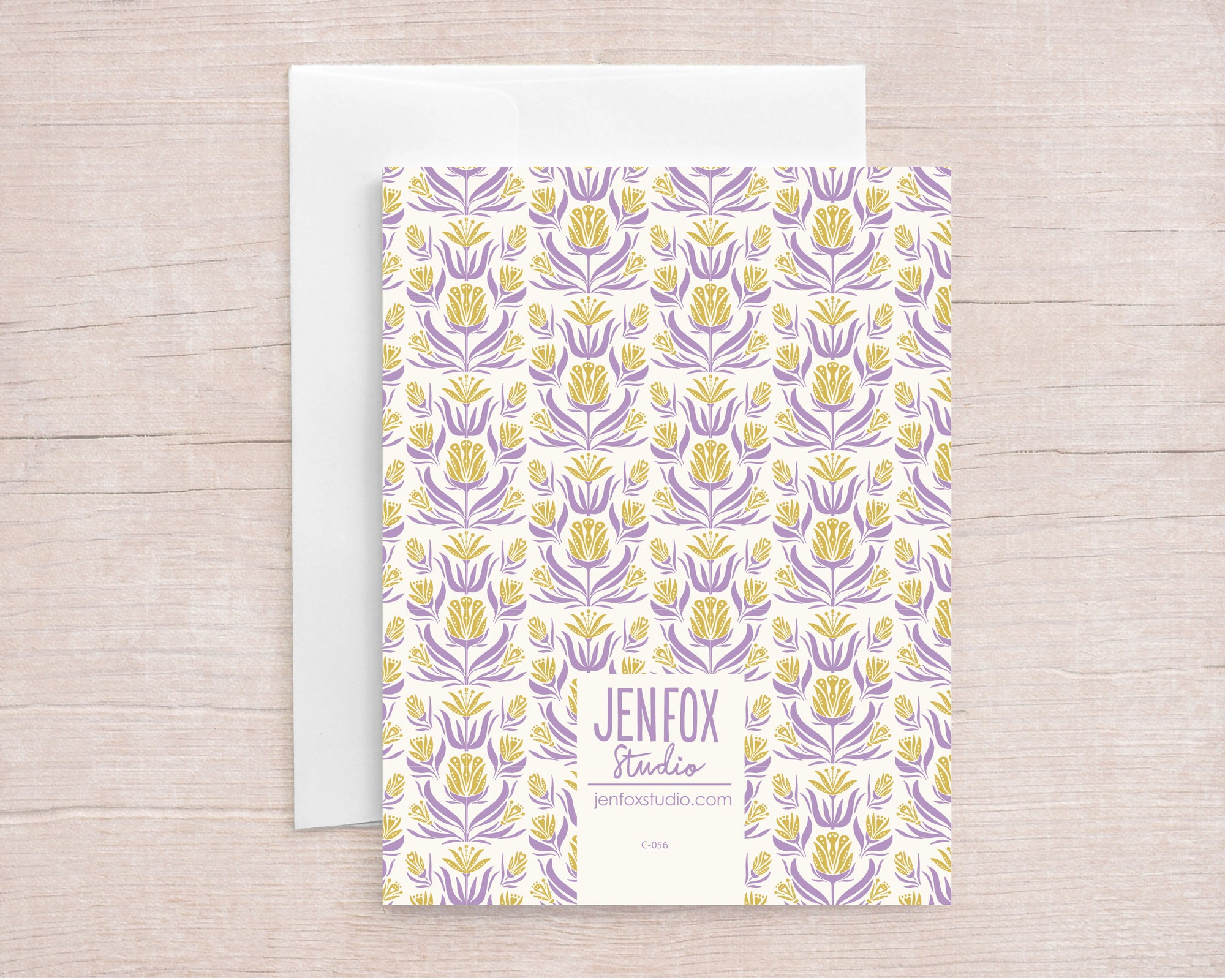 Aster Stamp Greeting Card