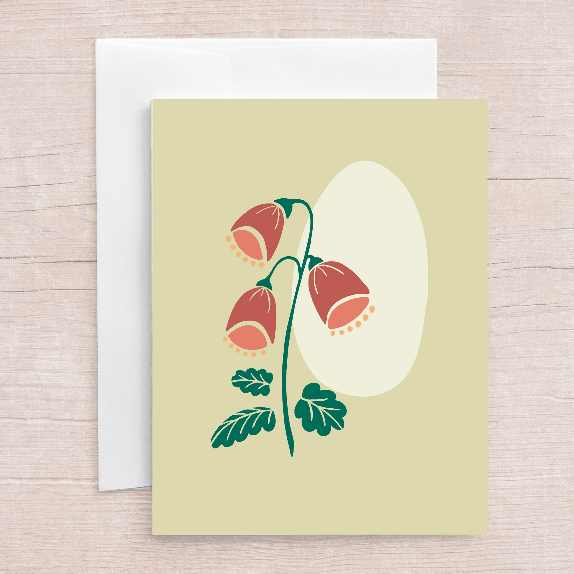 Coral Bells Greeting Card