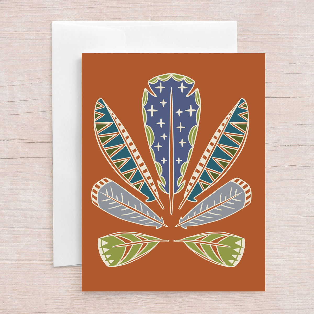 Feathers Greeting Card