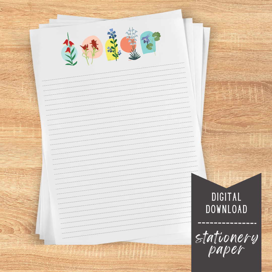 Desert Botanicals Stationery Paper