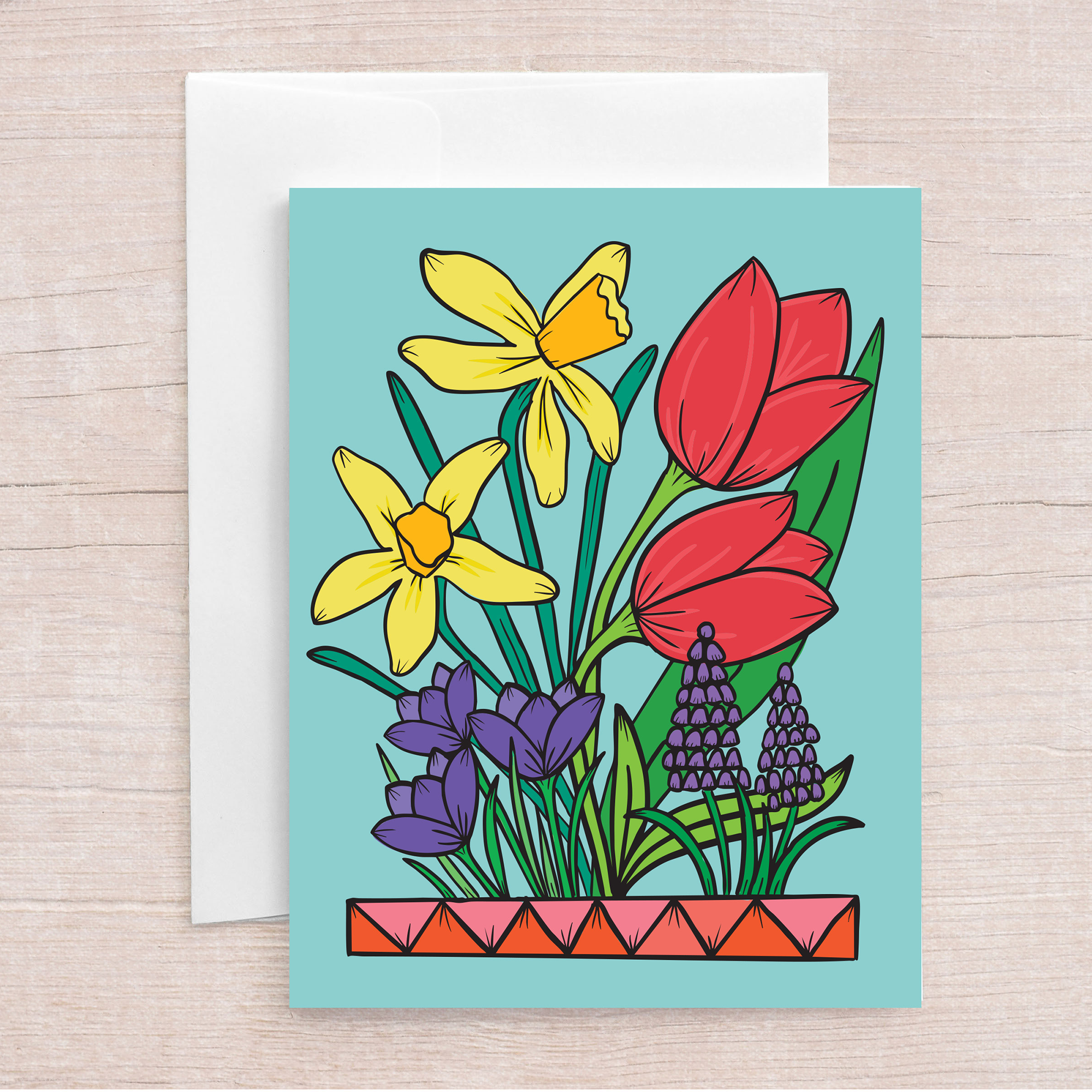 First Blooms Greeting Card