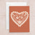 Folk Heart Greeting Card