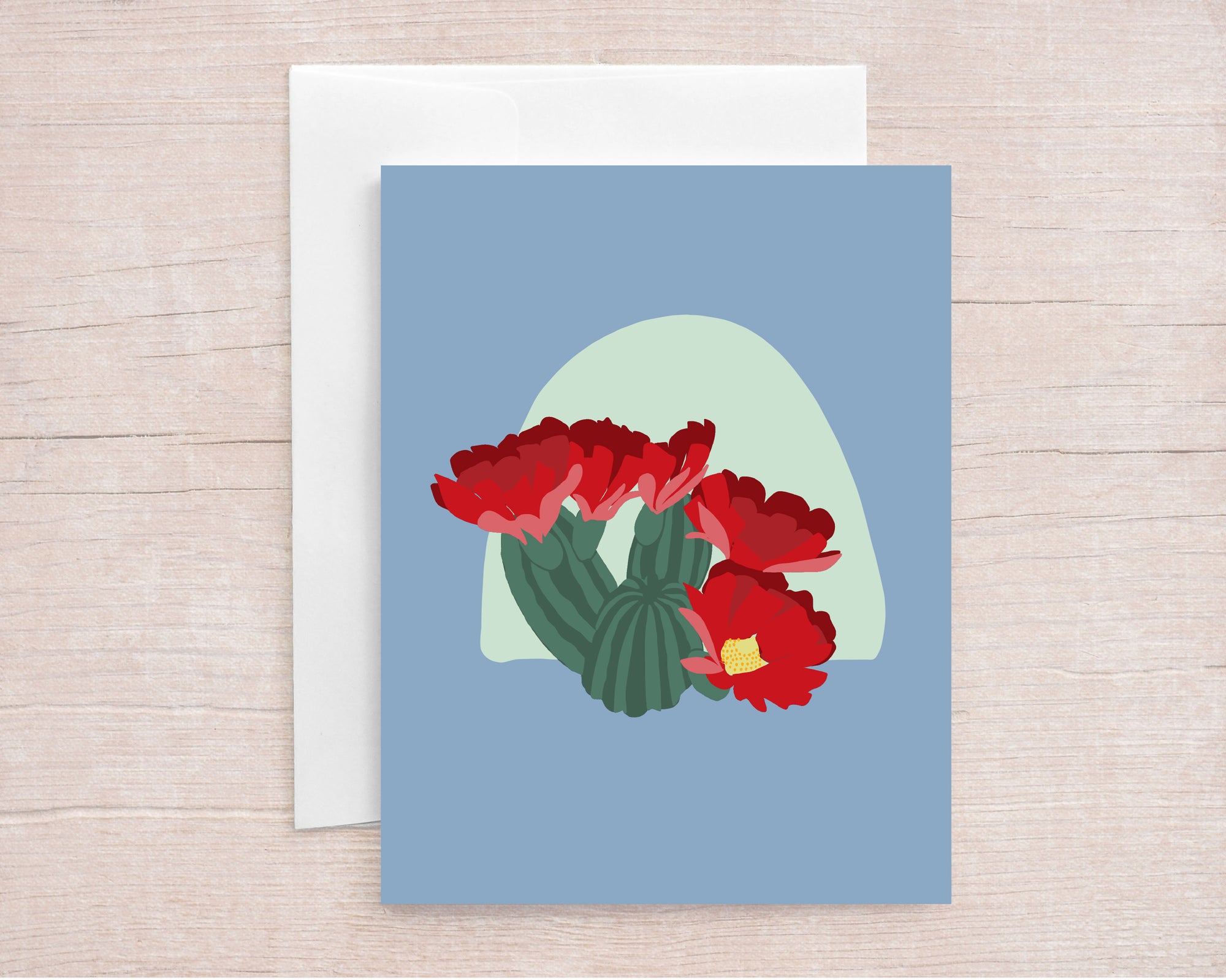 Hedgehog Cactus Greeting Card