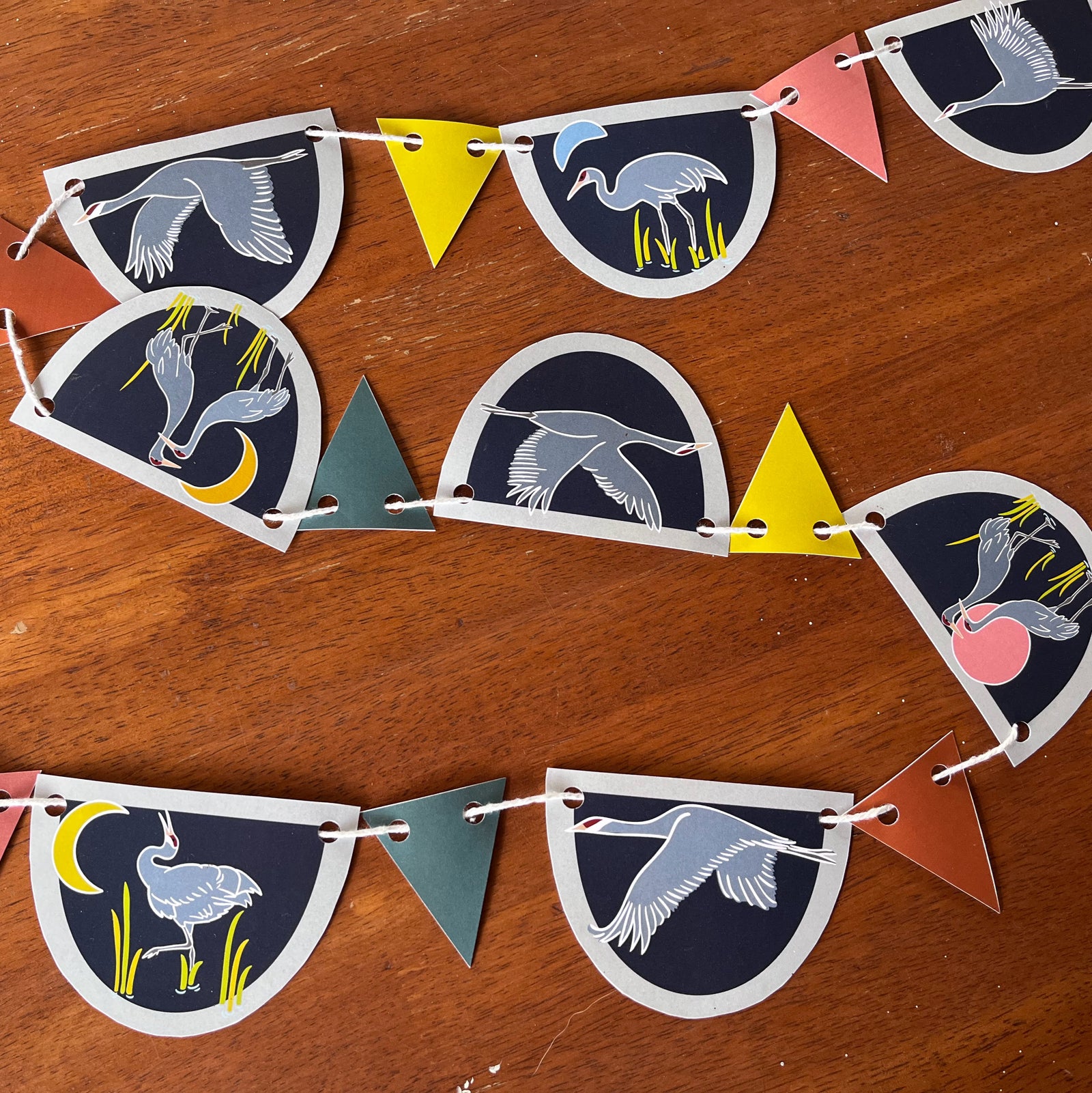 Sandhill Cranes DIY Paper Garland Kit