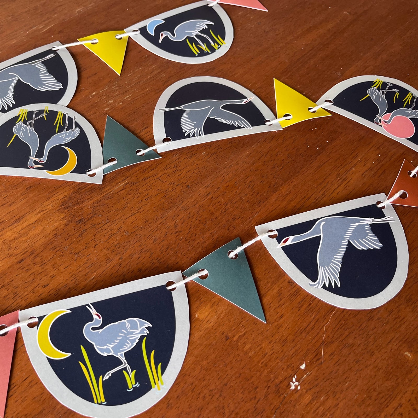 Sandhill Cranes DIY Paper Garland Kit