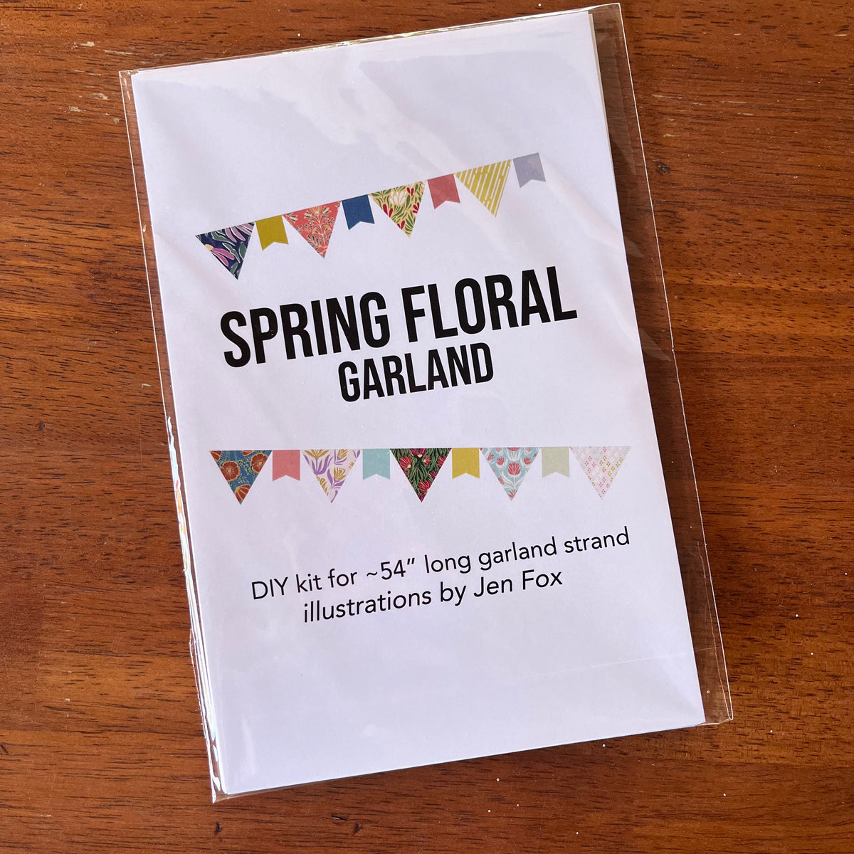 Spring Floral DIY Paper Garland Kit