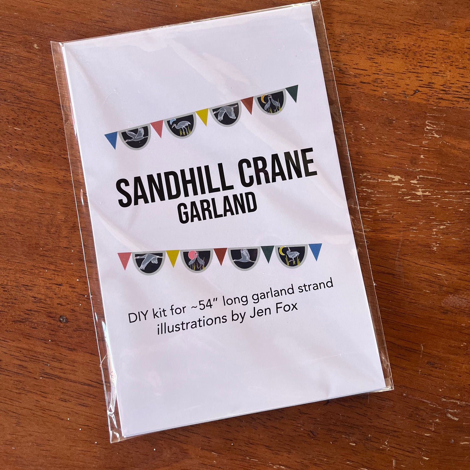 Sandhill Cranes DIY Paper Garland Kit