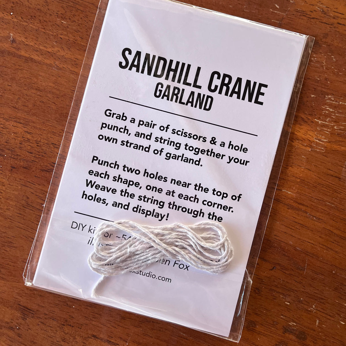 Sandhill Cranes DIY Paper Garland Kit