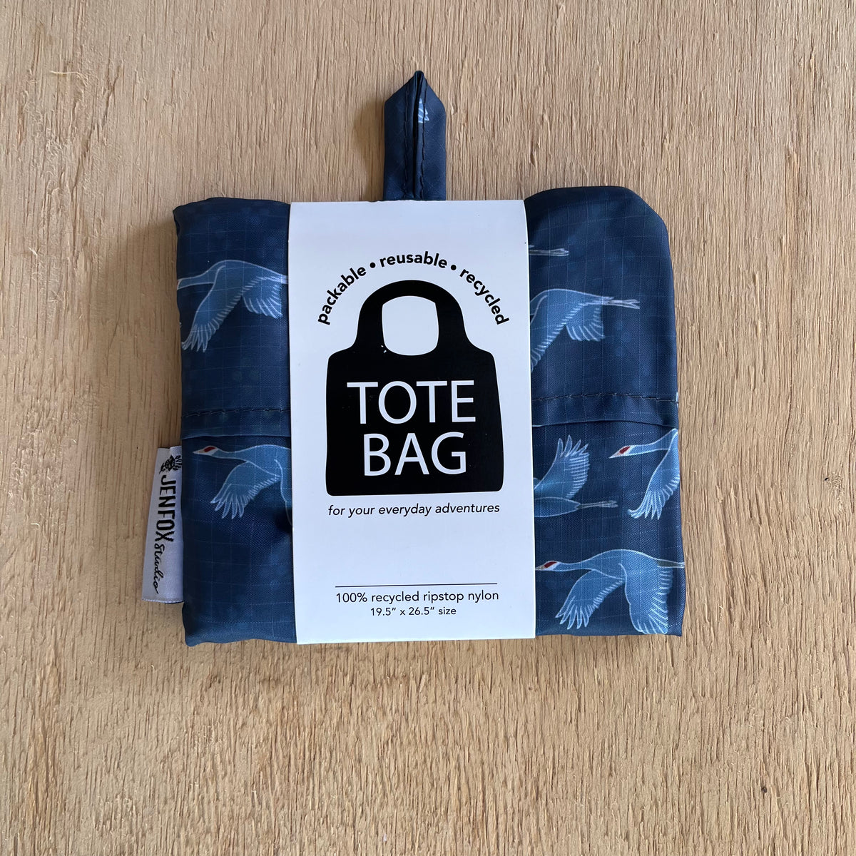 Packable Tote Bag - Sandhill Cranes