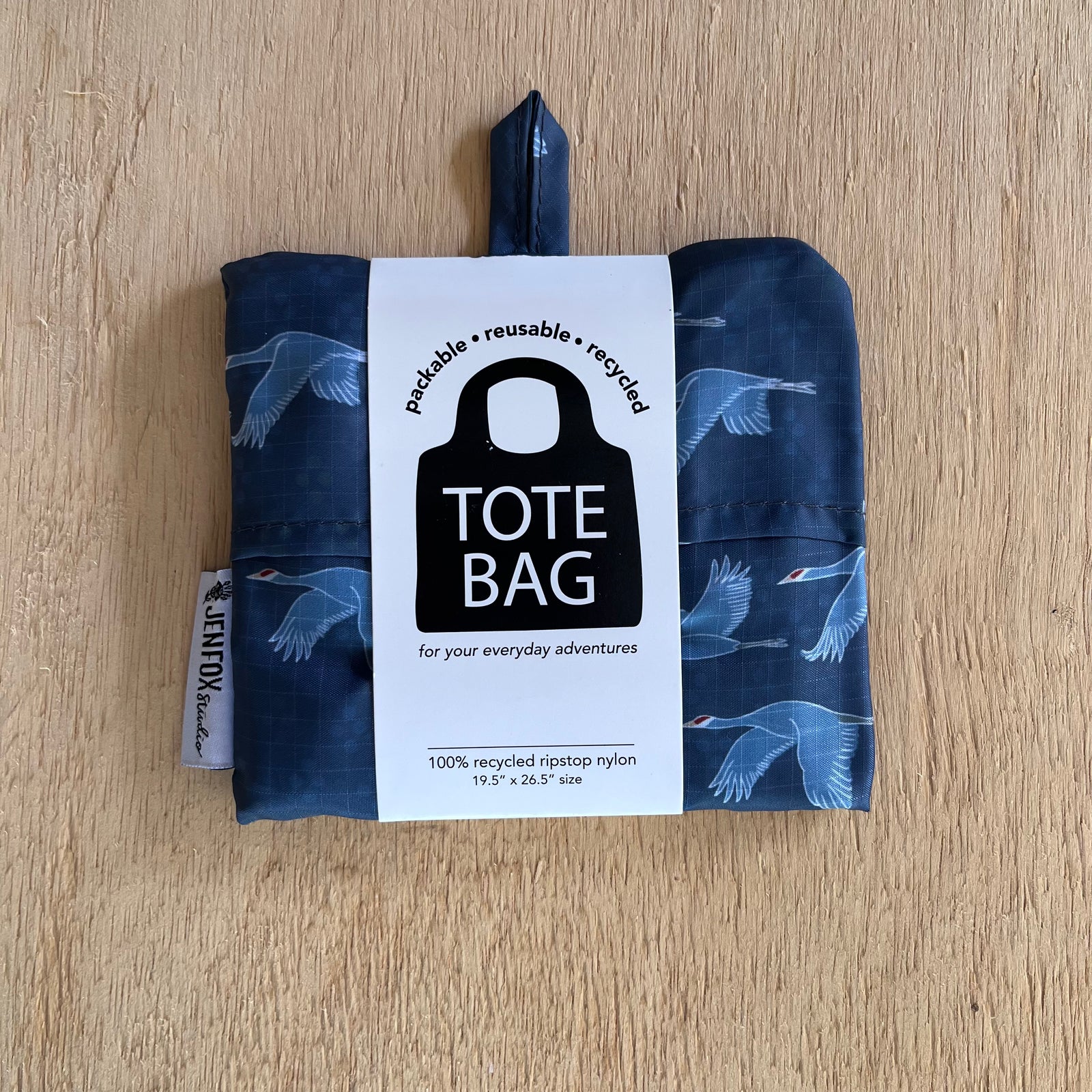 Packable Tote Bag - Sandhill Cranes