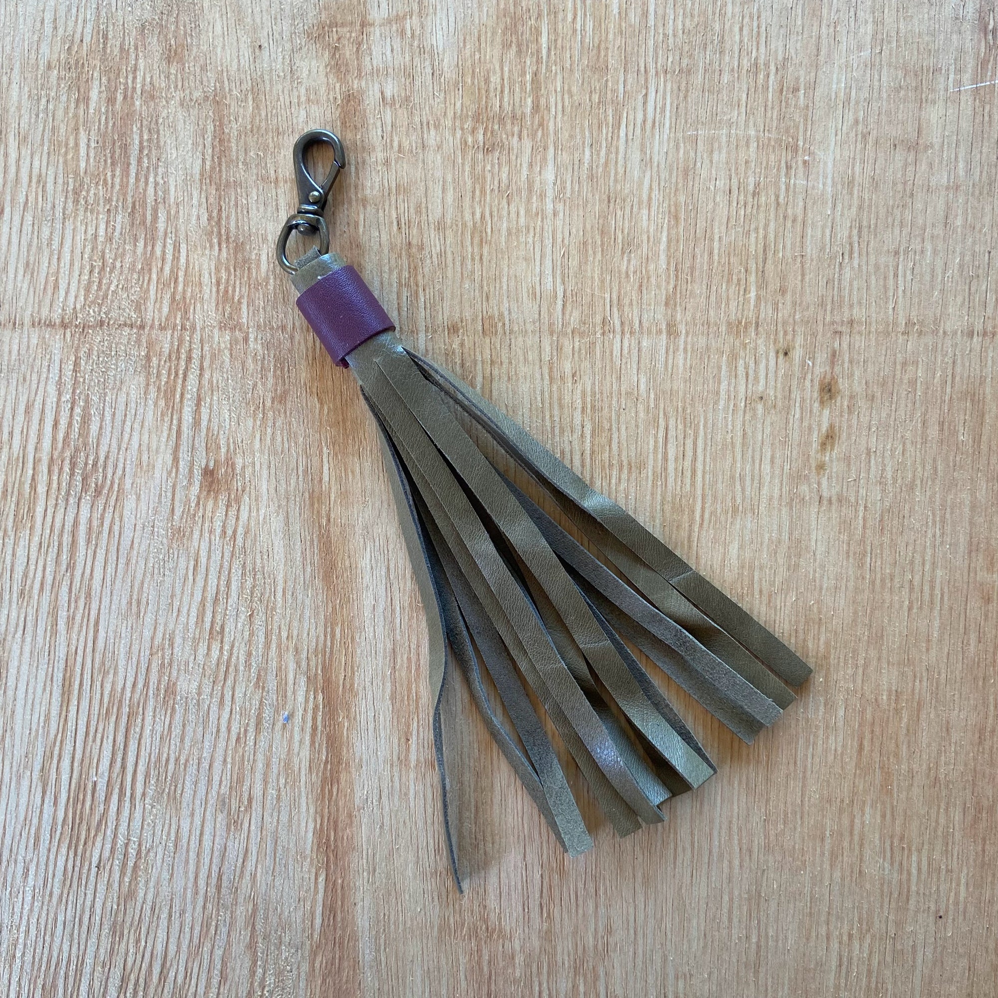 Leather Tassel with Swivel Clasp