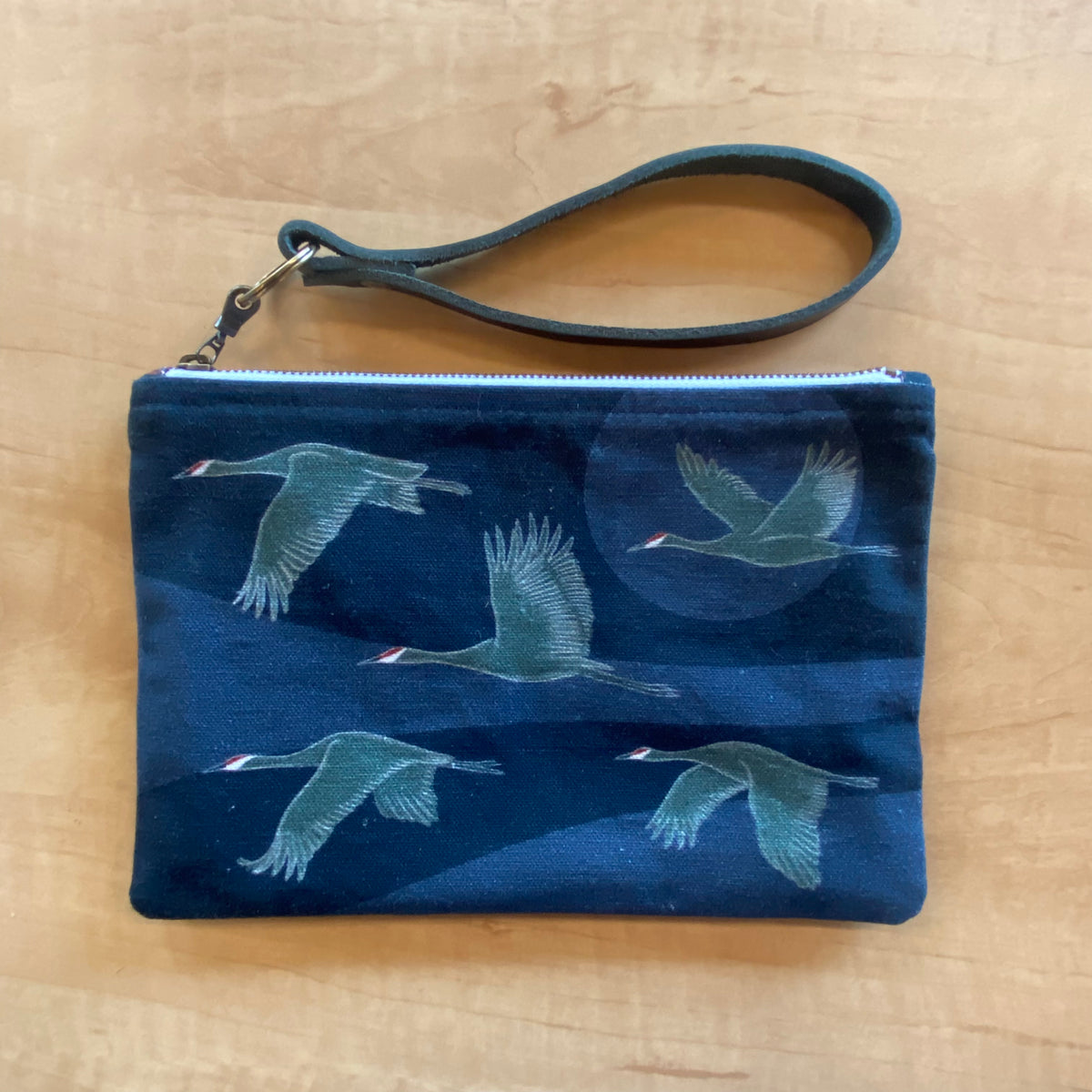 Sandhill Cranes Zipper Pouch - Large
