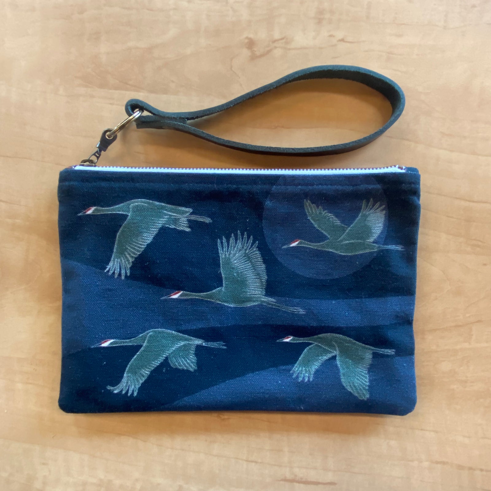 Sandhill Cranes Zipper Pouch - Large