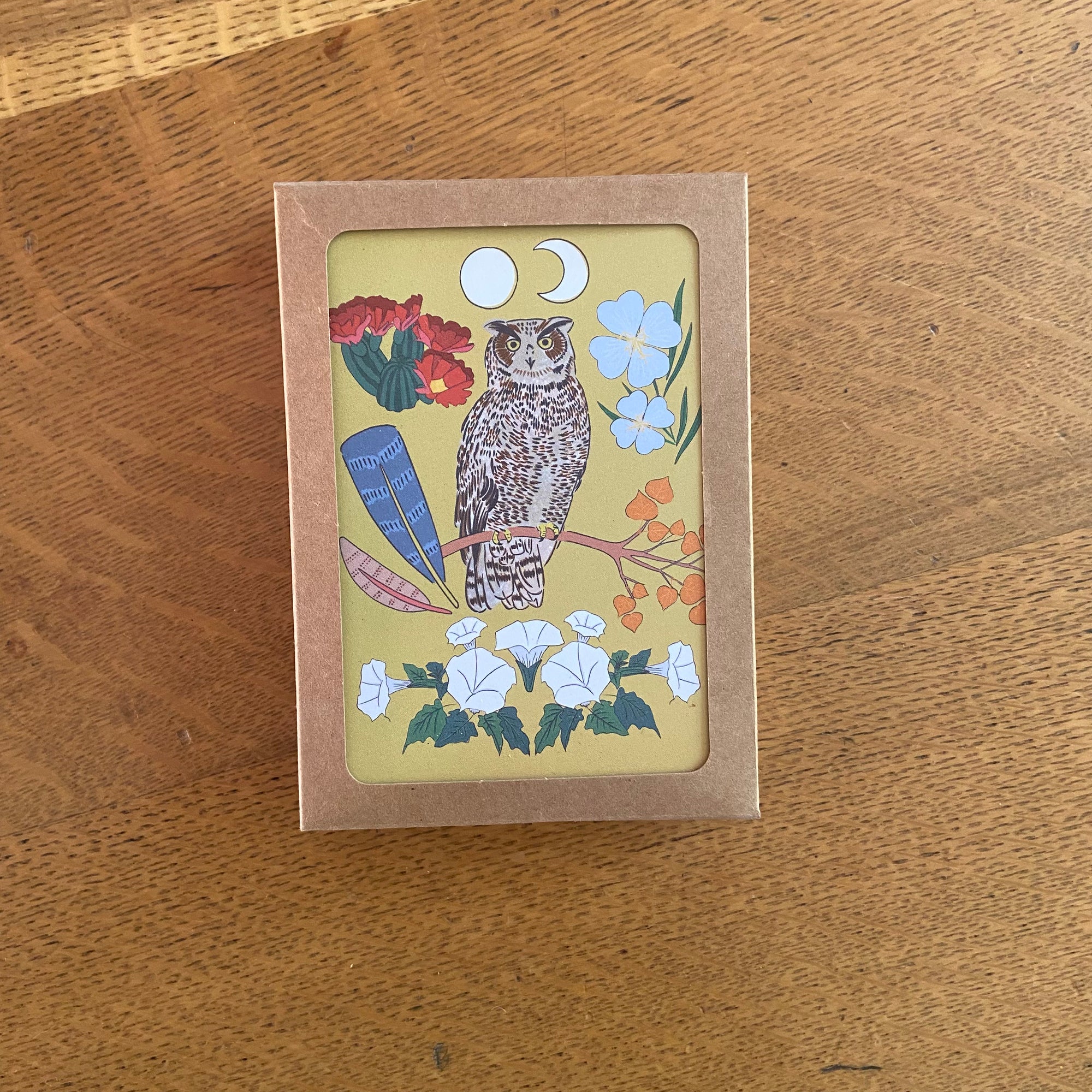 Owl Shrine Note Card Boxed Set - 8 Flat Cards