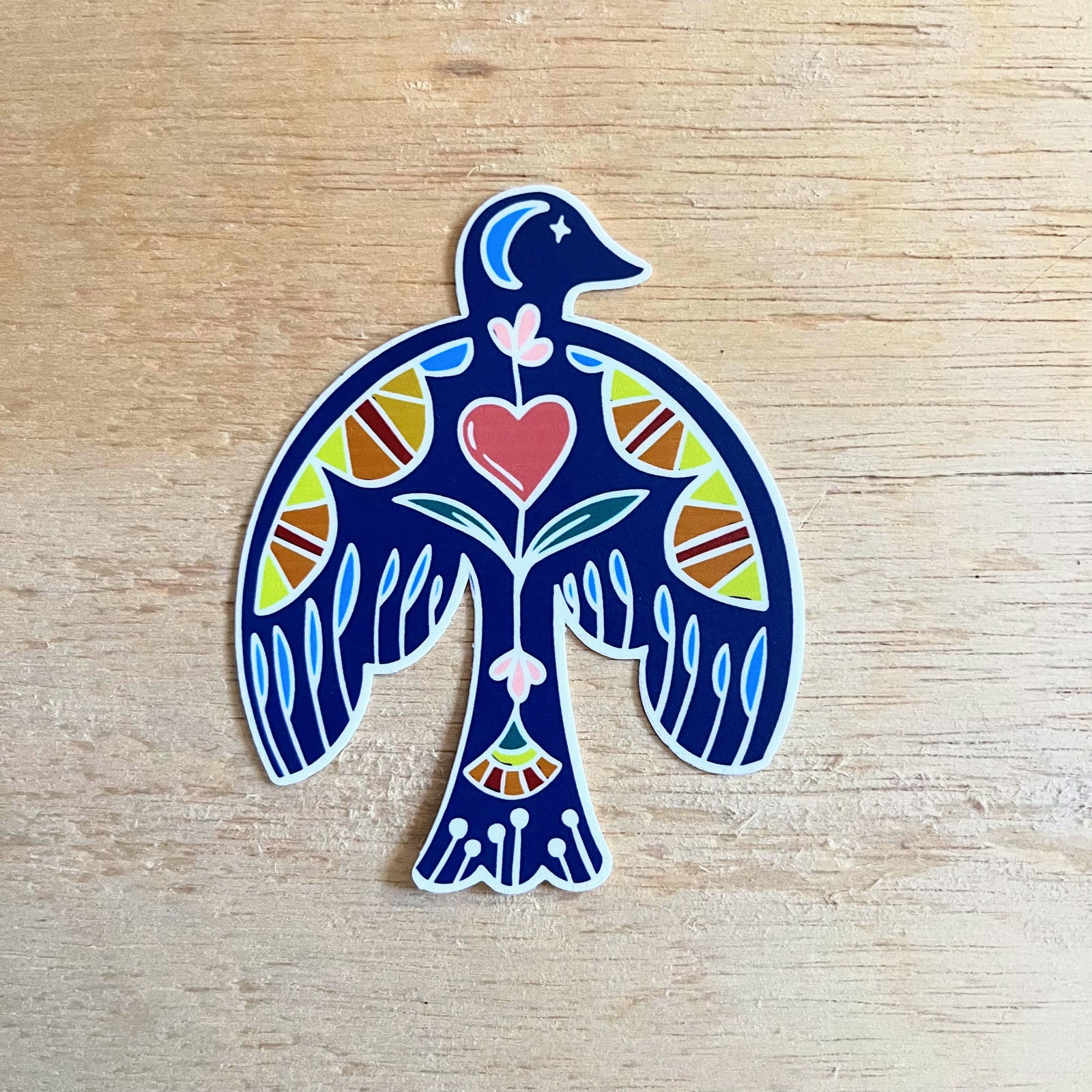 Eagle Heart Sticker
