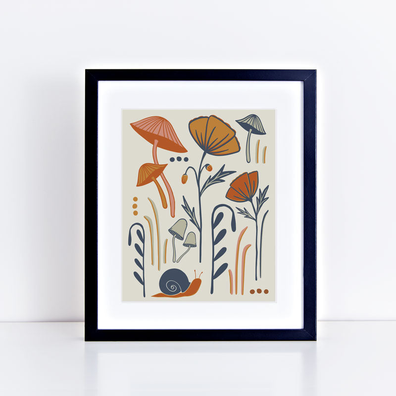 SECONDS Mushroom Forest Art Print