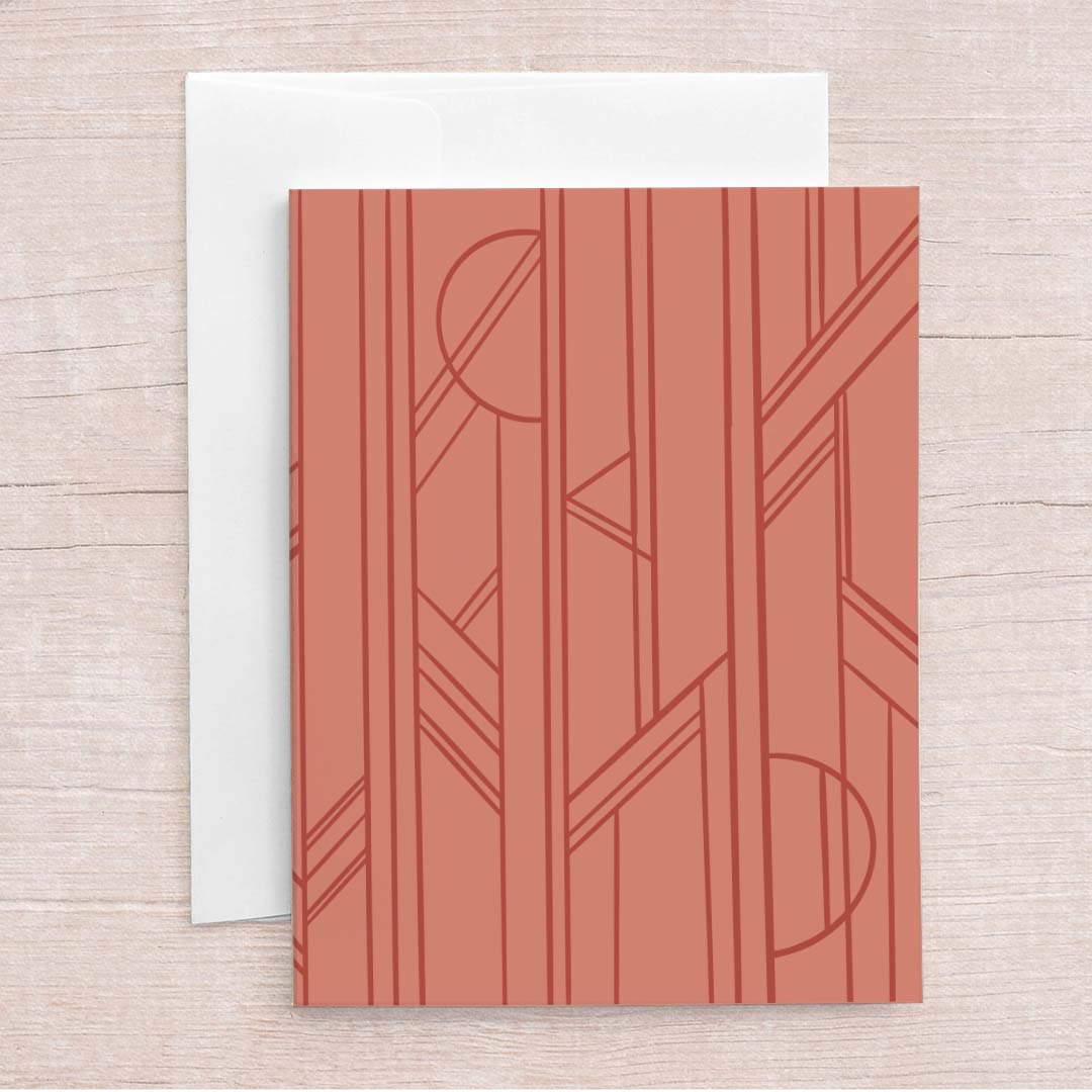 Scandinavian Geometry Greeting Card