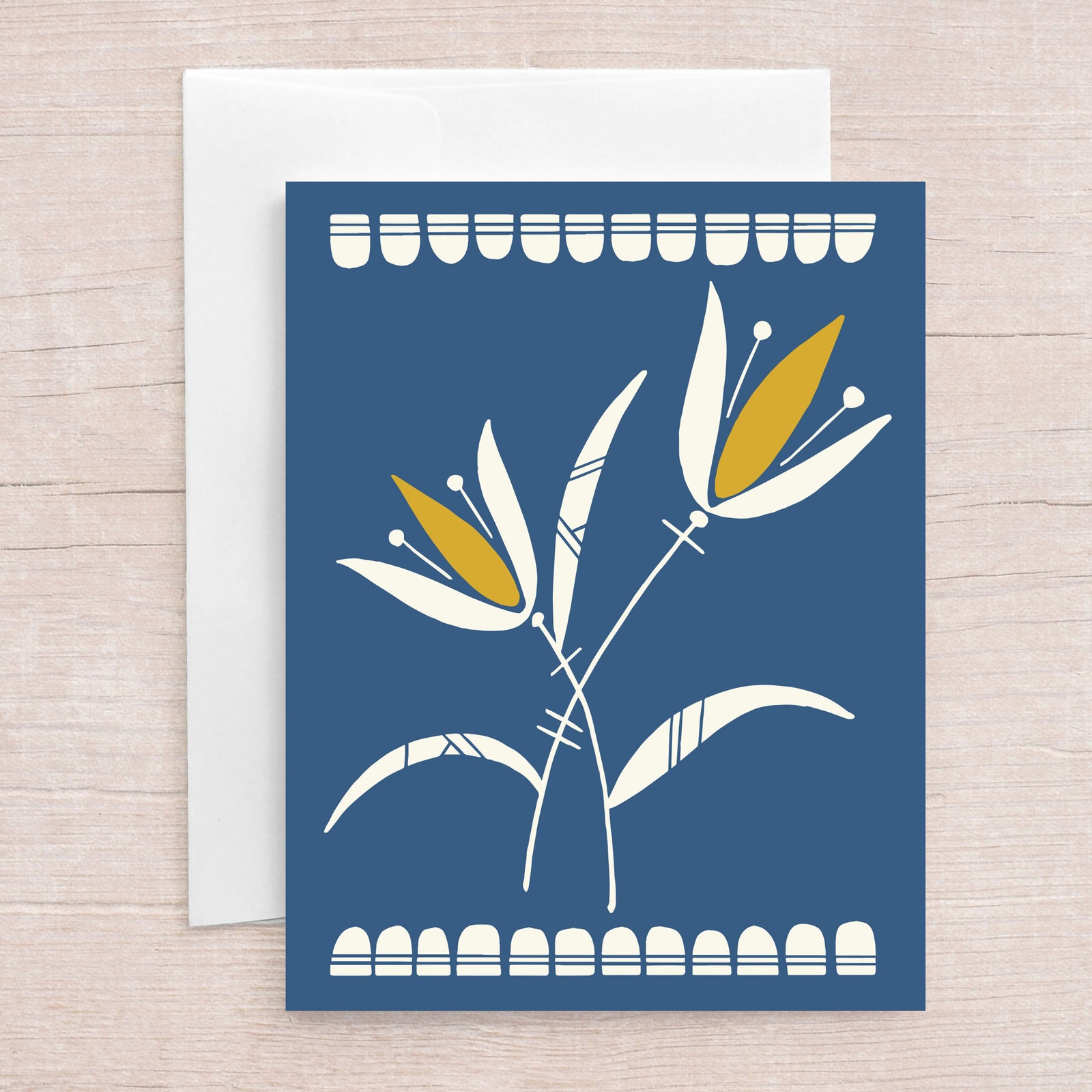 Scandi Lily Greeting Card