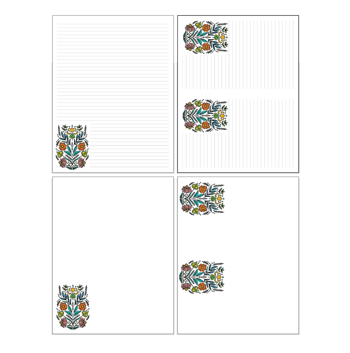 Spring Shrine Stationery Paper