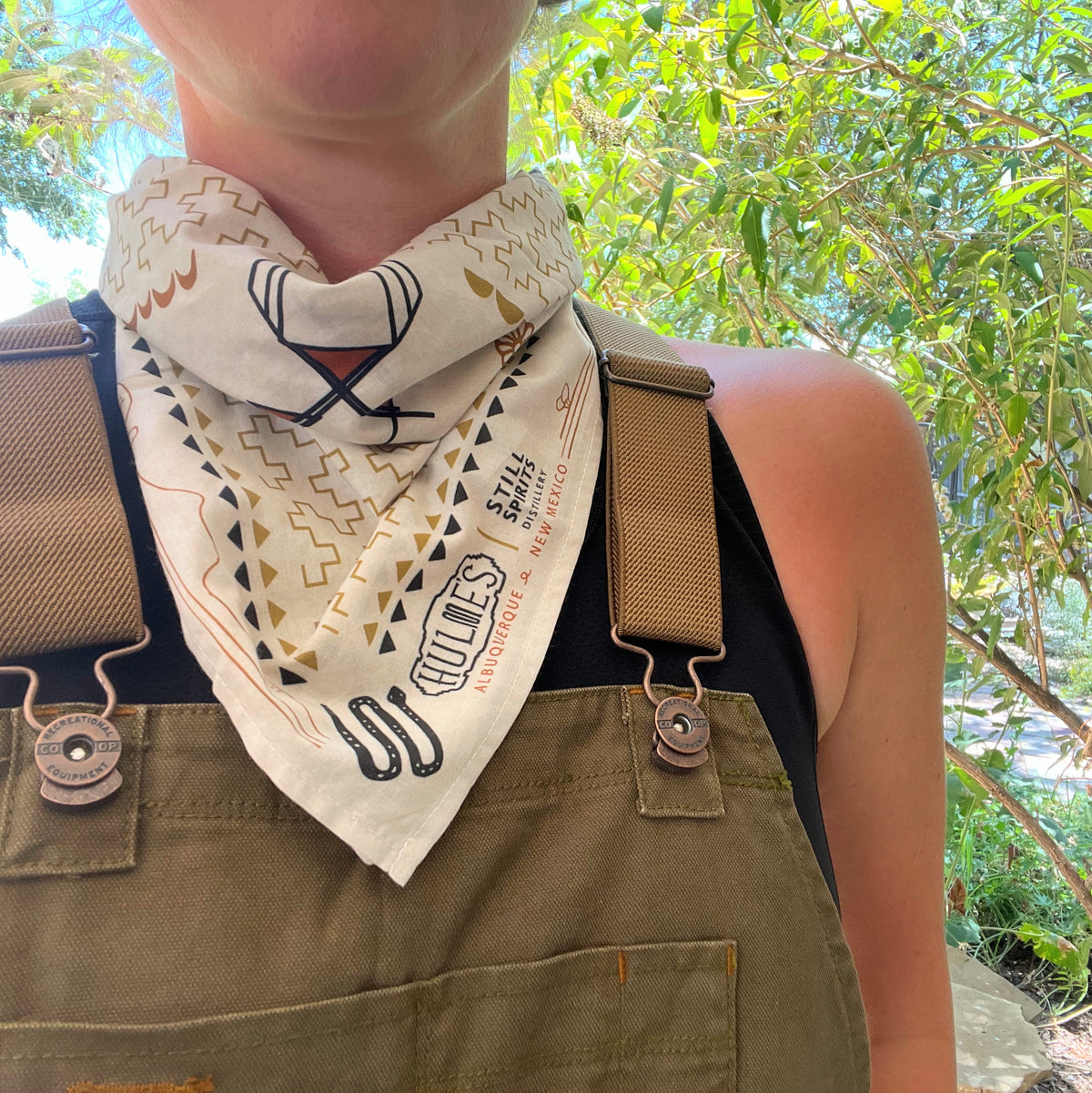 Still Spirits X Jen Fox Studio Bandana in Organic Cotton