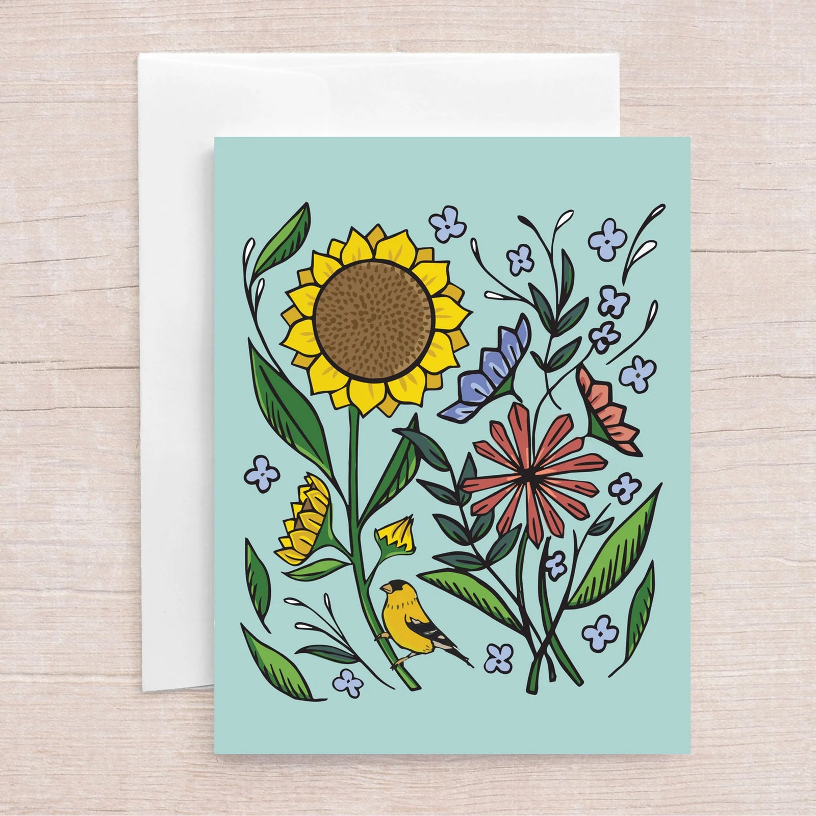 Wild Sunflower Greeting Card