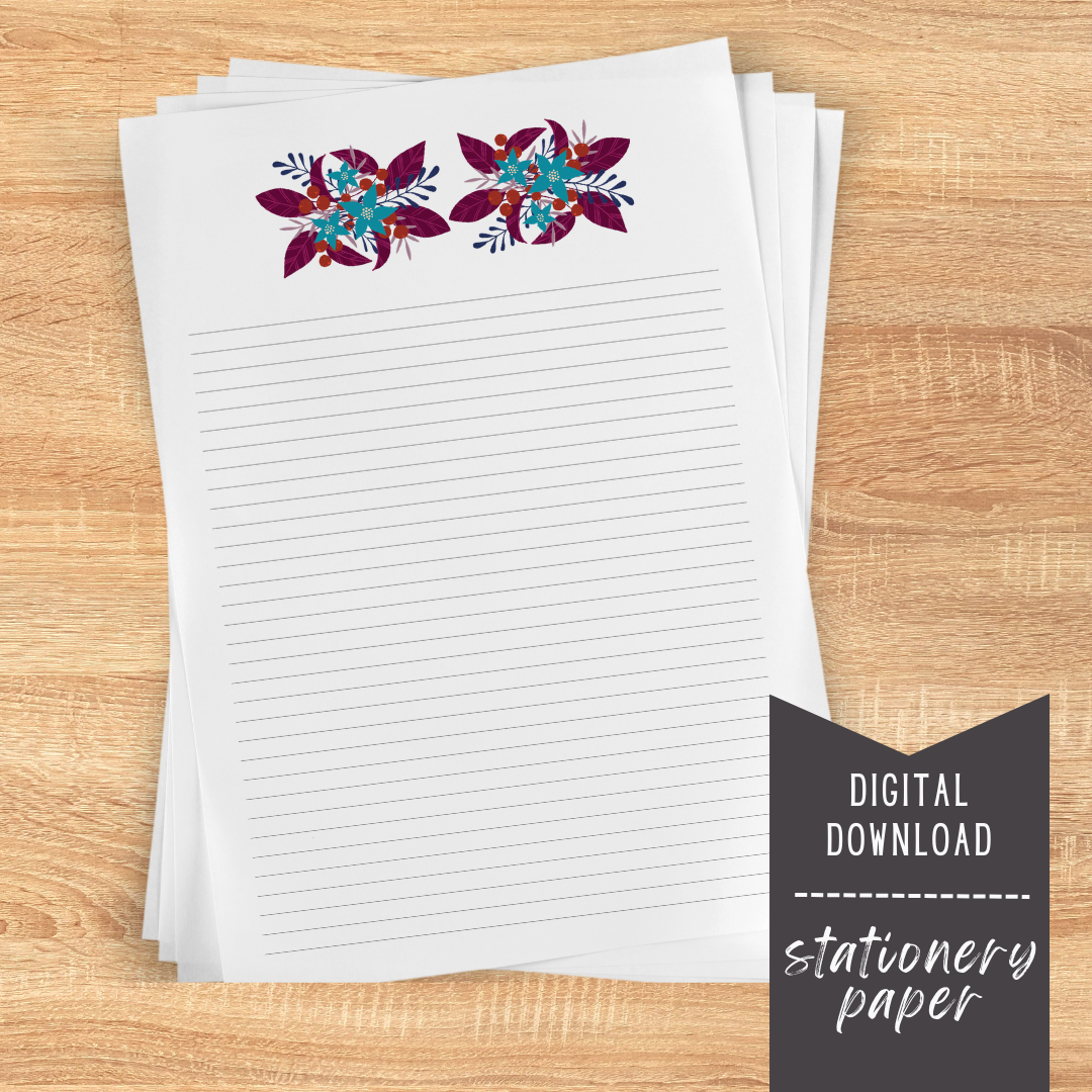 Winter Berries Stationery Paper