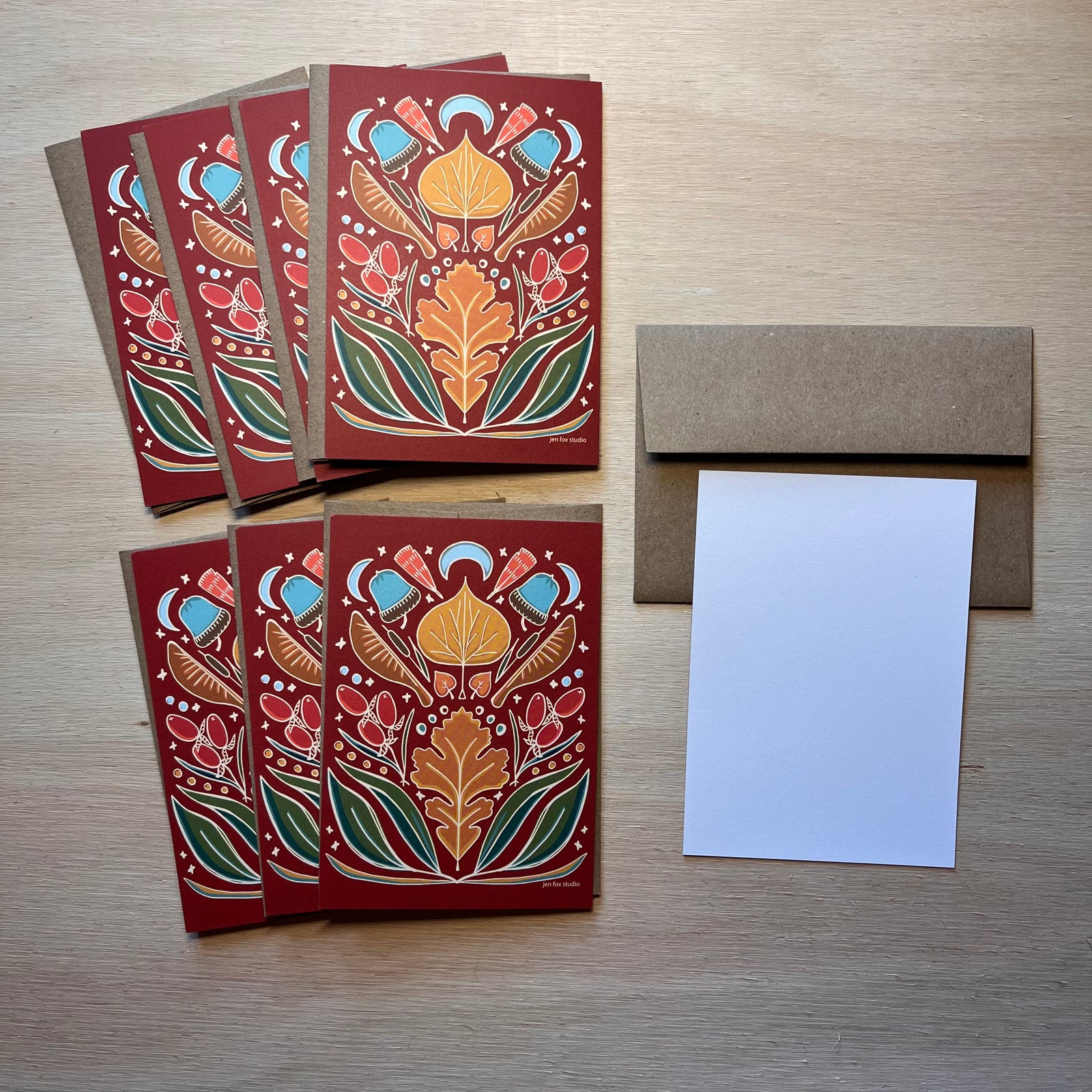 Fall Shrine Note Card Boxed Set - 8 Flat Cards