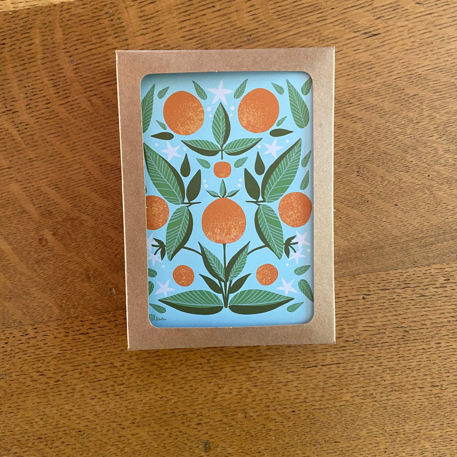 Oranges Note Card Boxed Set - 8 Flat Cards