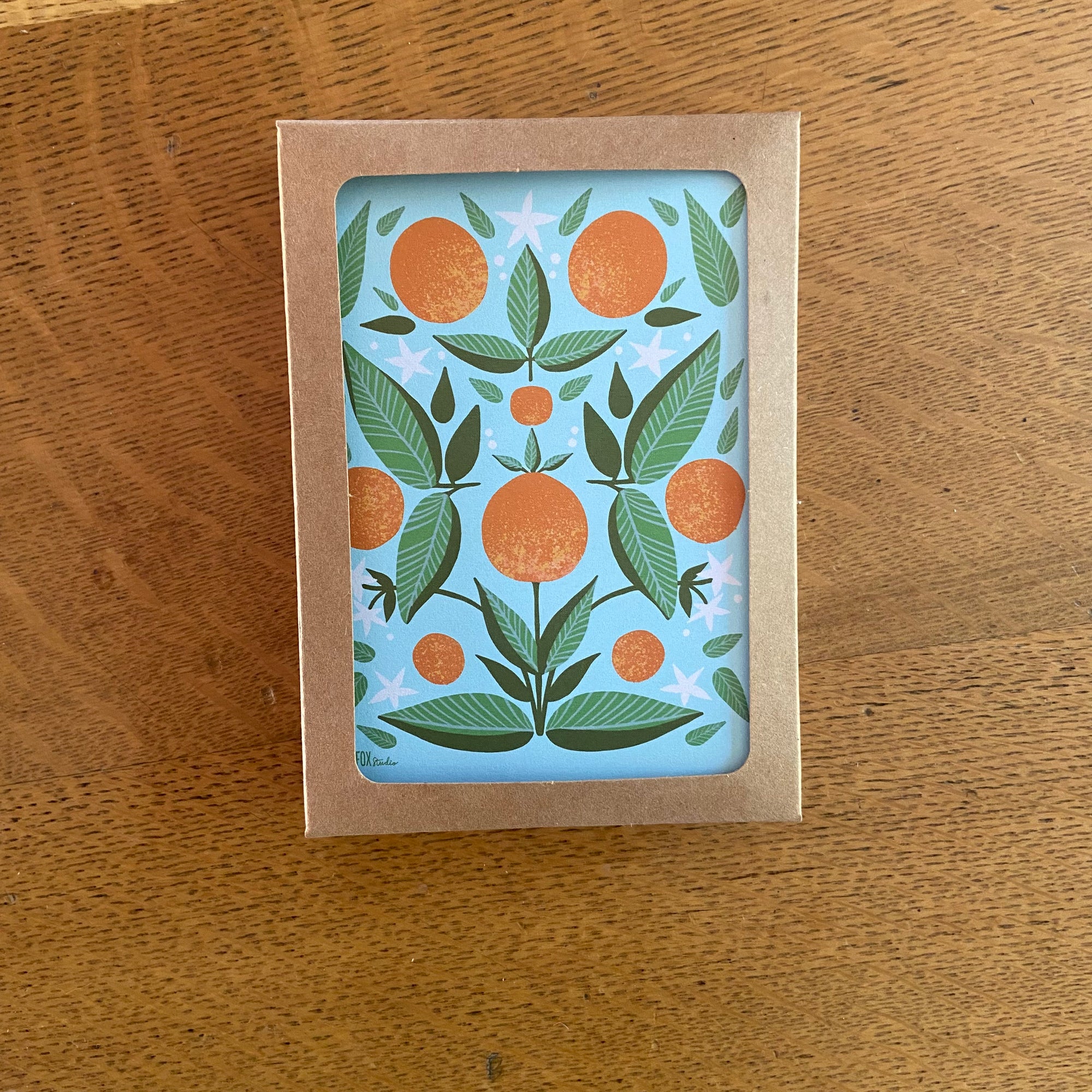 Oranges Note Card Boxed Set - 8 Flat Cards