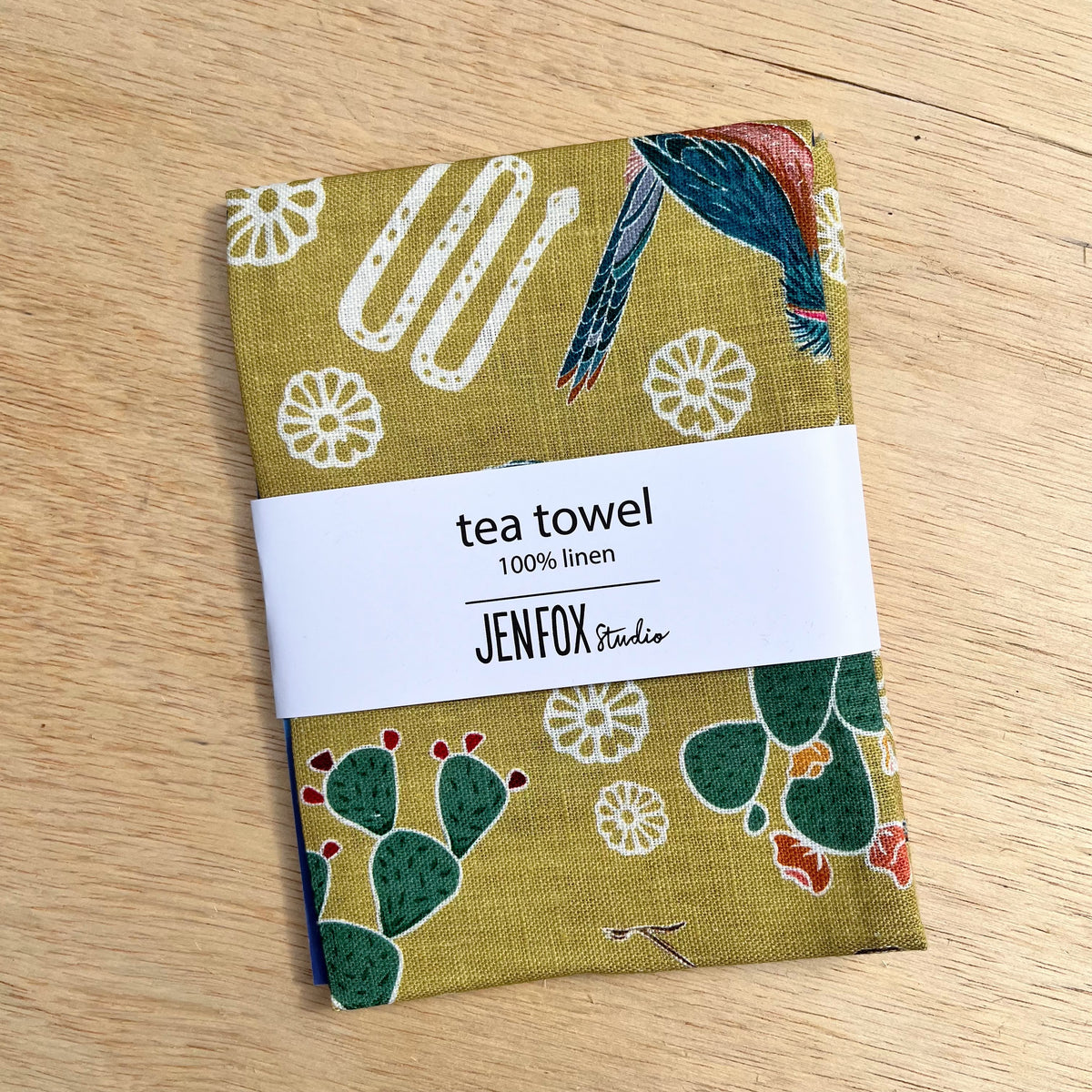 Desert Roadrunner Tea Towel