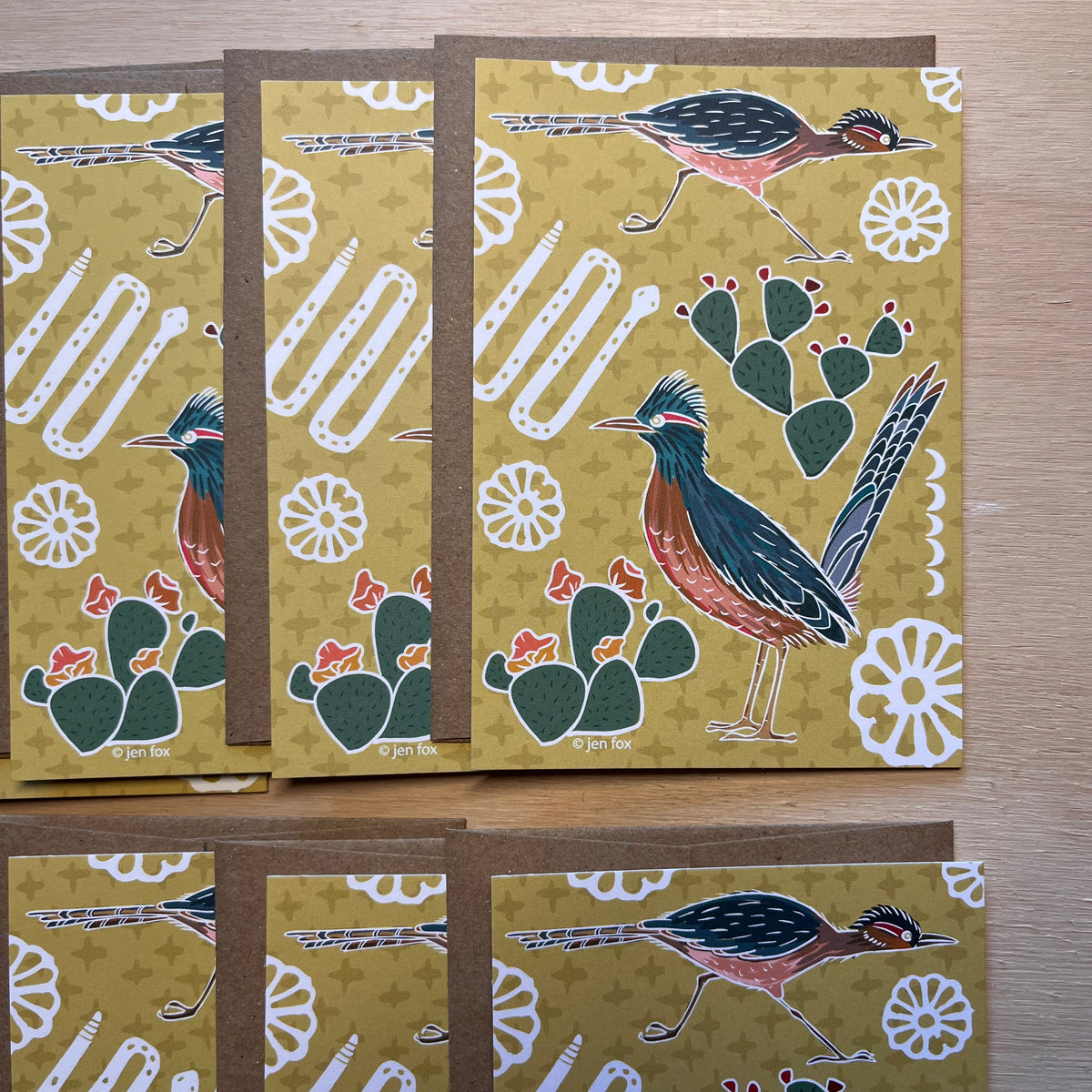 Desert Roadrunner Note Card Boxed Set - 8 Flat Cards