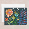 Midnight Blooms Greeting Card