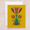 Heirloom Gold Floral Greeting Card