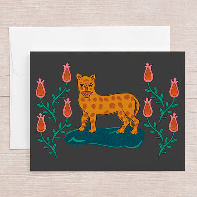 Heirloom Leopard Greeting Card